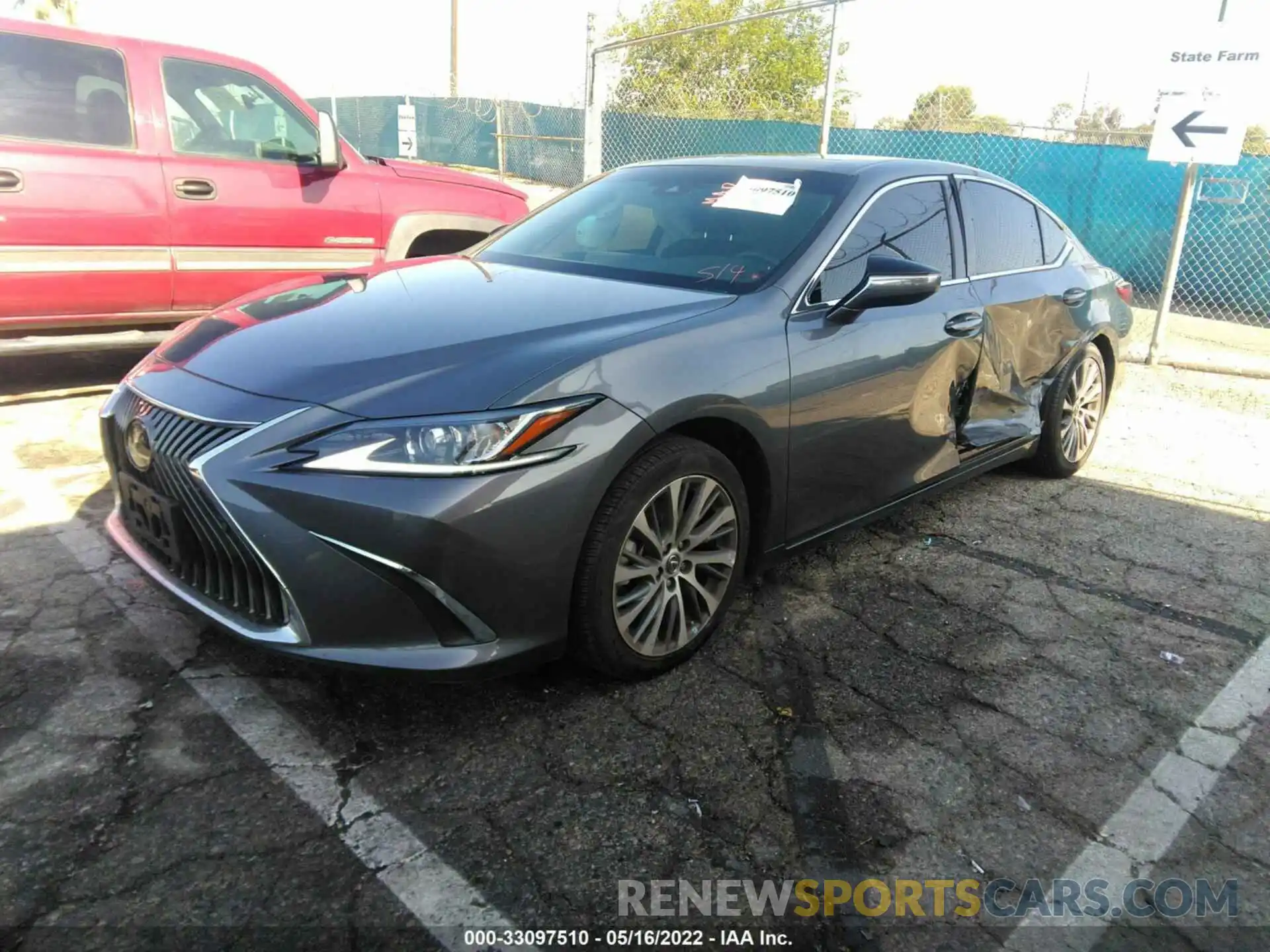 2 Photograph of a damaged car 58ABZ1B10KU009856 LEXUS ES 2019