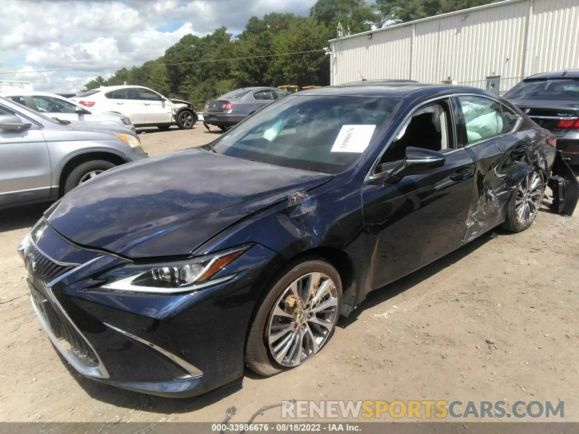 2 Photograph of a damaged car 58ABZ1B11KU010319 LEXUS ES 2019