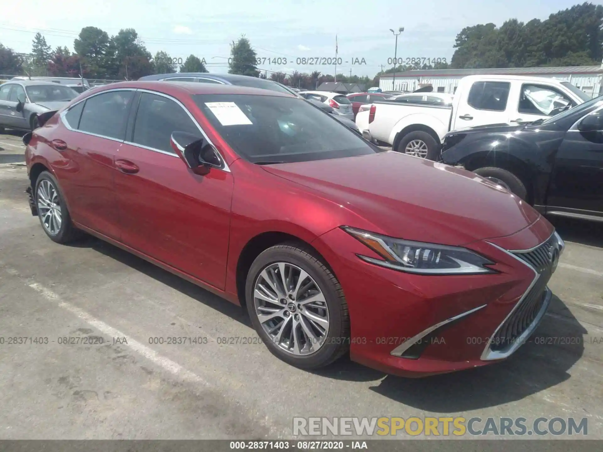 1 Photograph of a damaged car 58ABZ1B12KU018056 LEXUS ES 2019