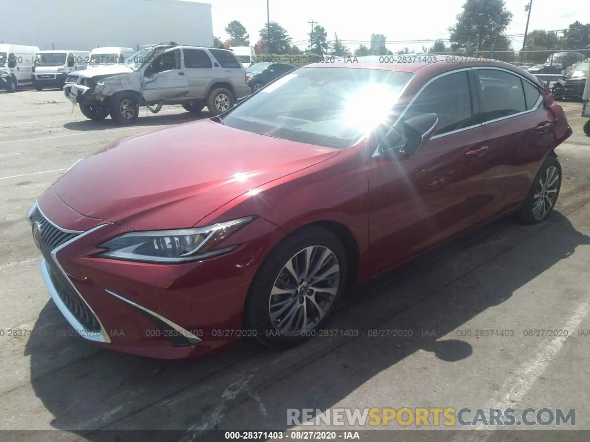 2 Photograph of a damaged car 58ABZ1B12KU018056 LEXUS ES 2019