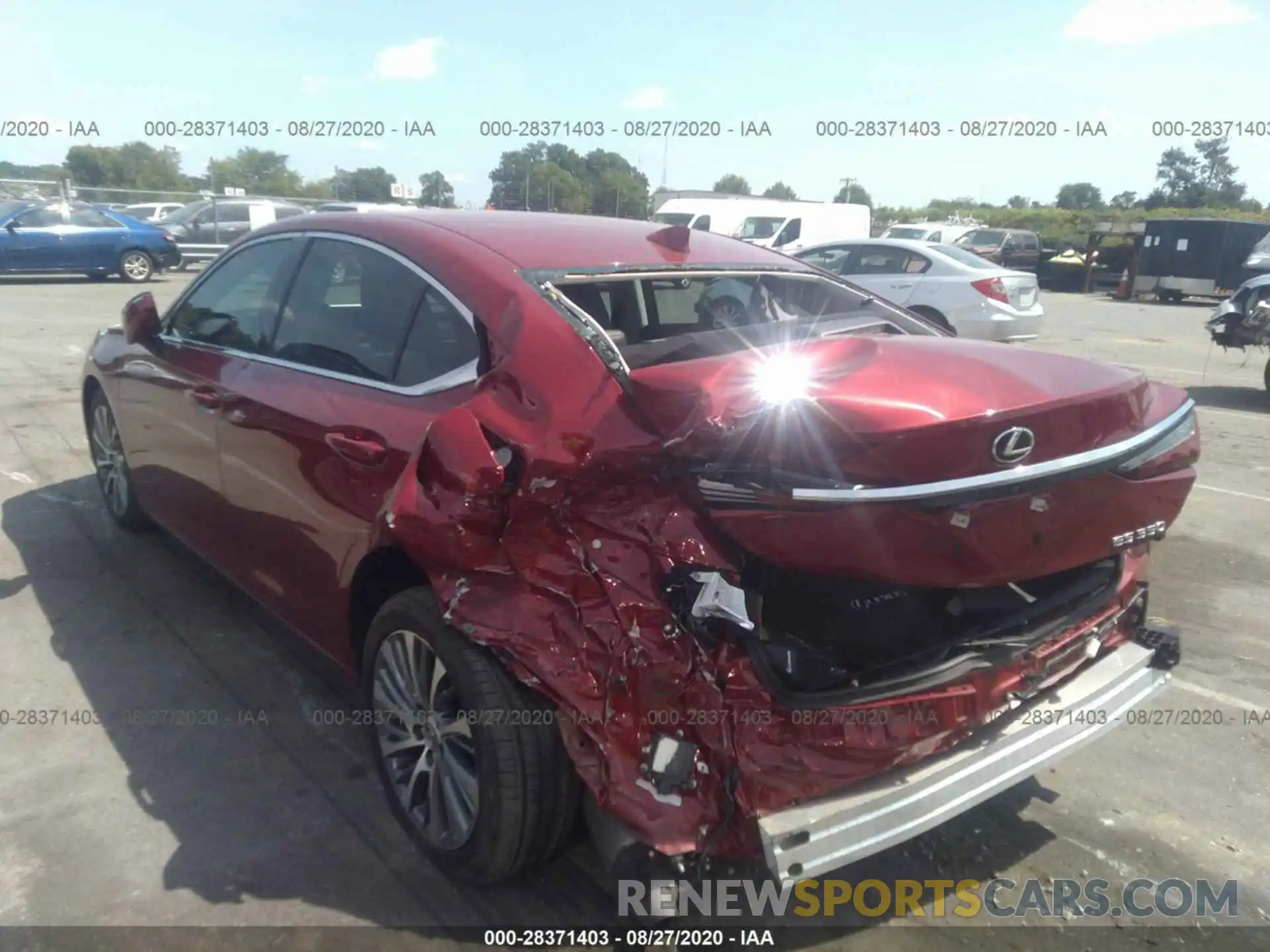 3 Photograph of a damaged car 58ABZ1B12KU018056 LEXUS ES 2019