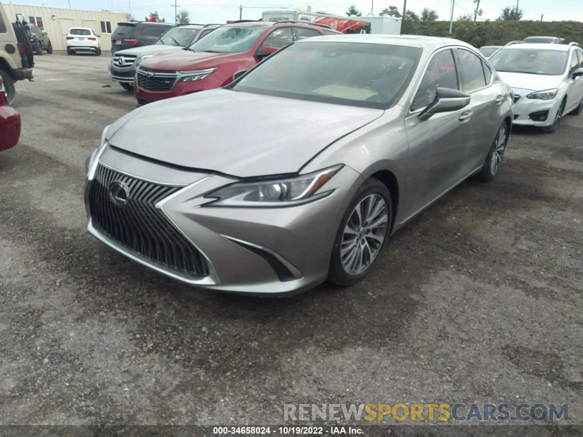 2 Photograph of a damaged car 58ABZ1B12KU024181 LEXUS ES 2019