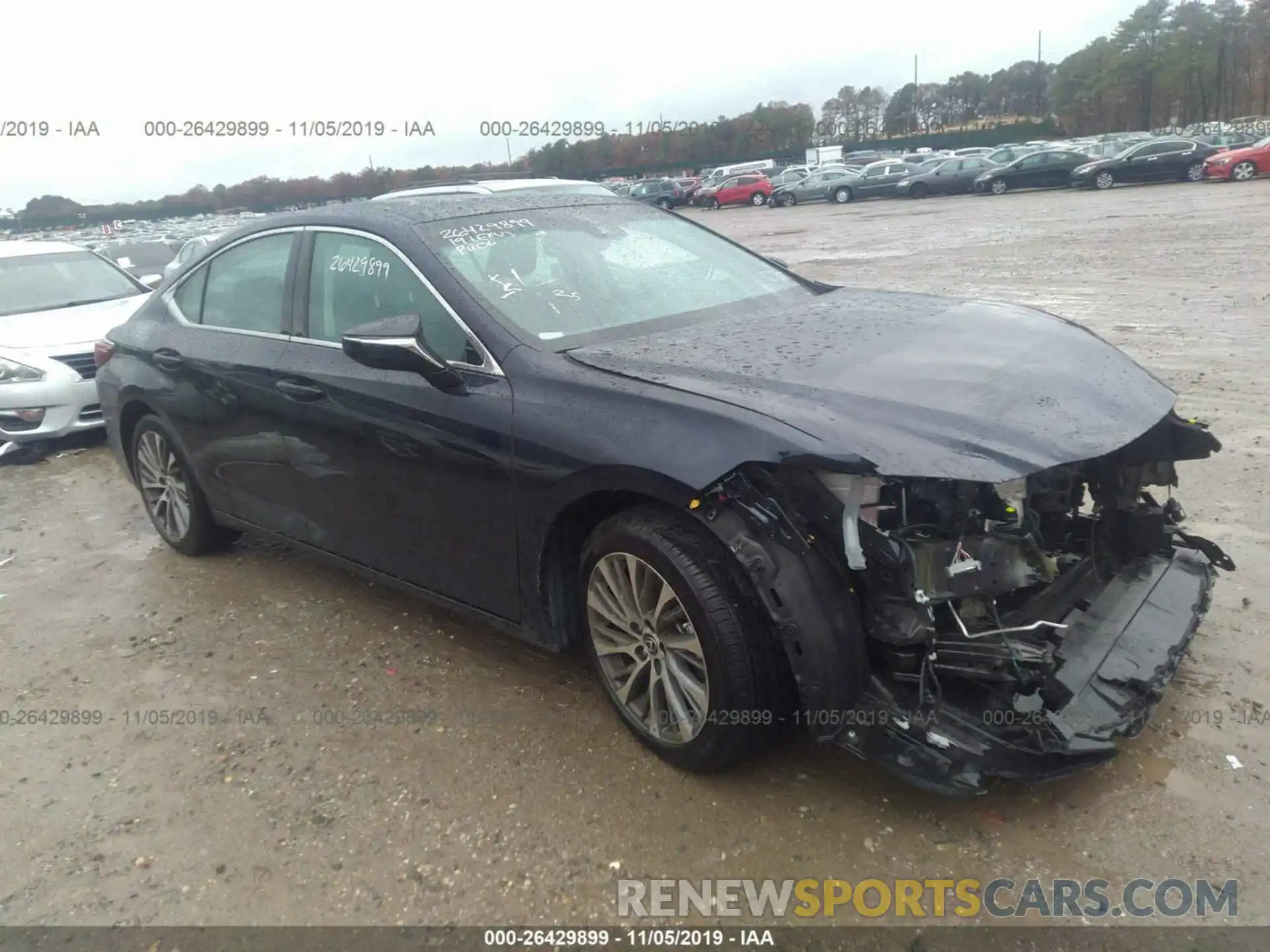 1 Photograph of a damaged car 58ABZ1B12KU034595 LEXUS ES 2019