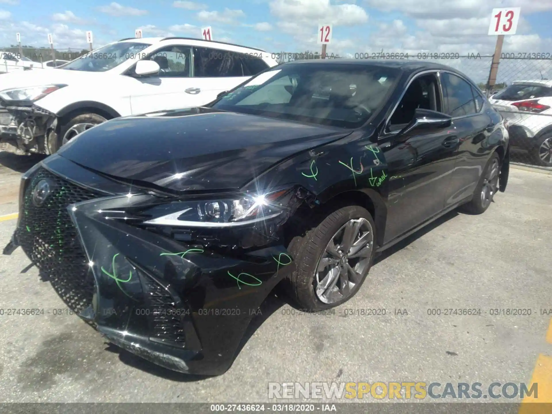 2 Photograph of a damaged car 58ABZ1B13KU046500 LEXUS ES 2019