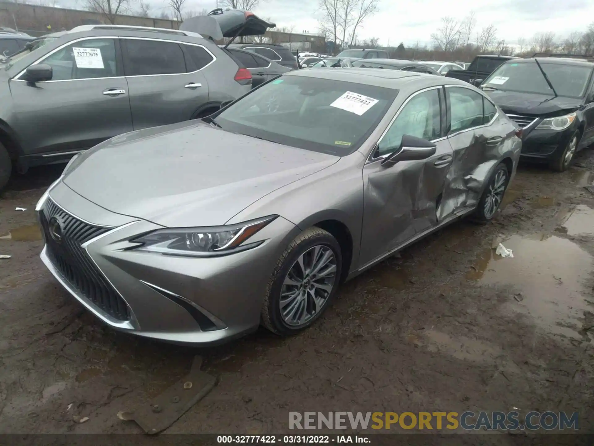 2 Photograph of a damaged car 58ABZ1B13KU049087 LEXUS ES 2019