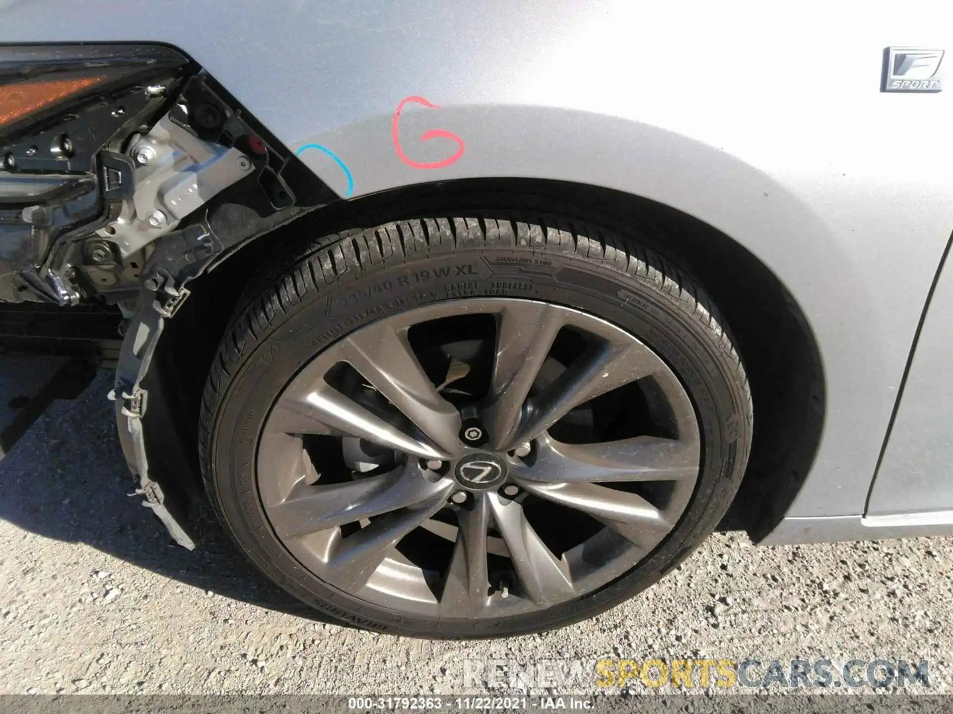 13 Photograph of a damaged car 58ABZ1B15KU010100 LEXUS ES 2019