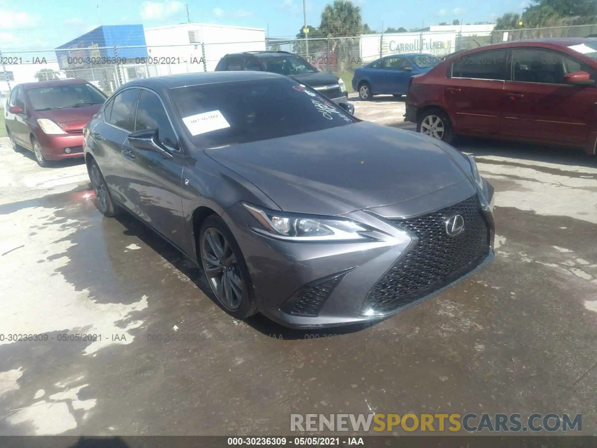 1 Photograph of a damaged car 58ABZ1B15KU011781 LEXUS ES 2019