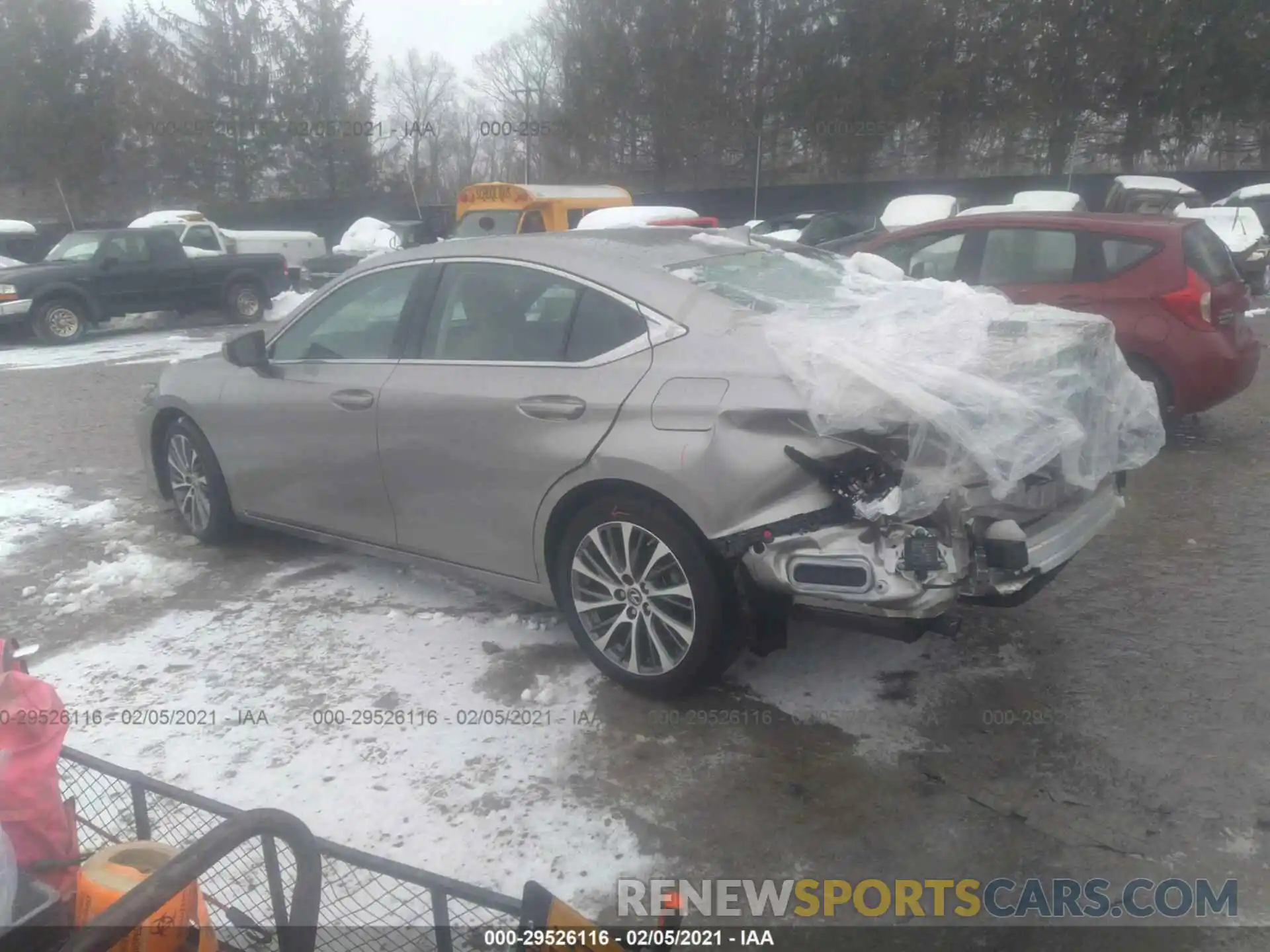 3 Photograph of a damaged car 58ABZ1B15KU030962 LEXUS ES 2019