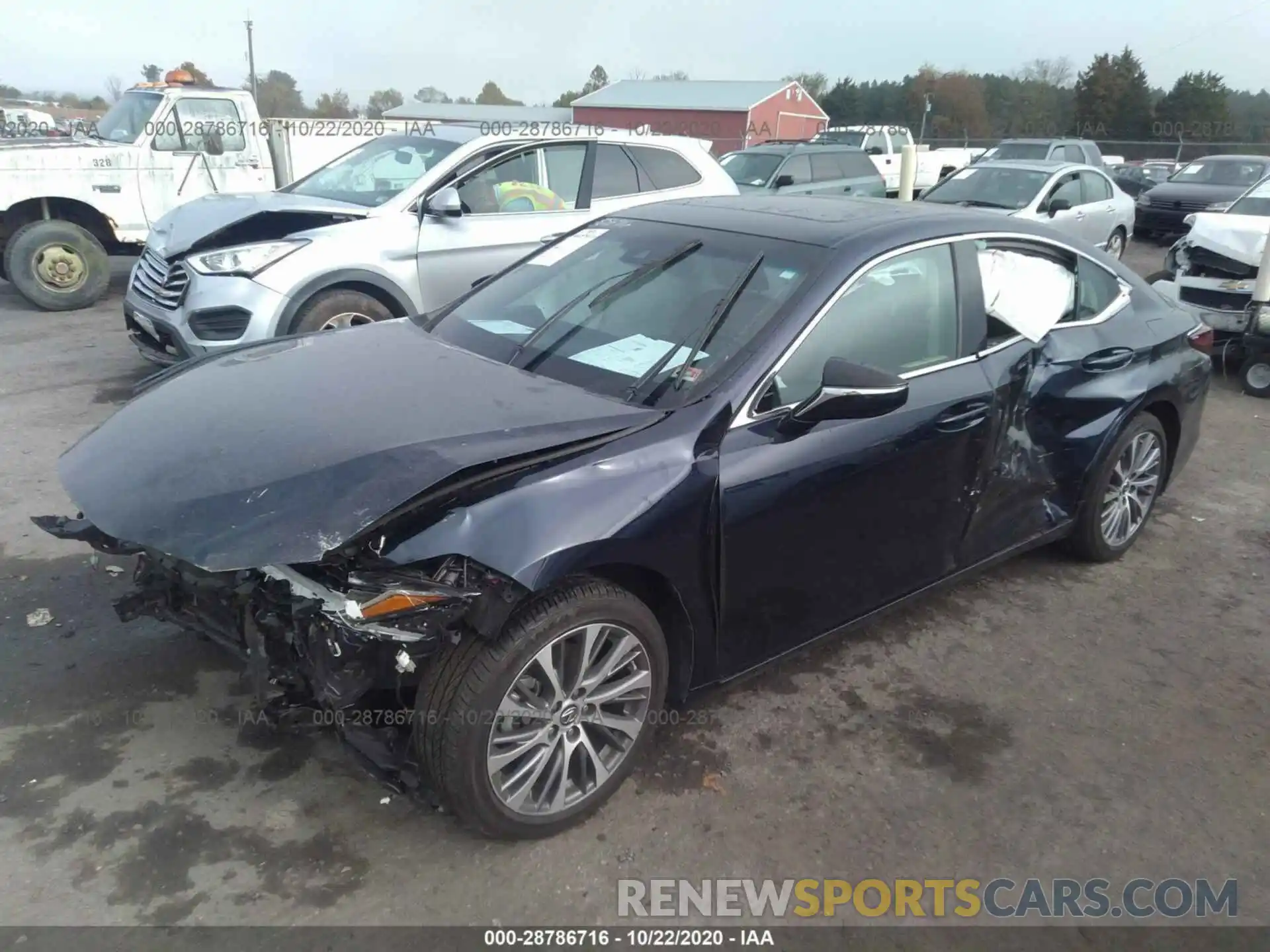 2 Photograph of a damaged car 58ABZ1B15KU031562 LEXUS ES 2019