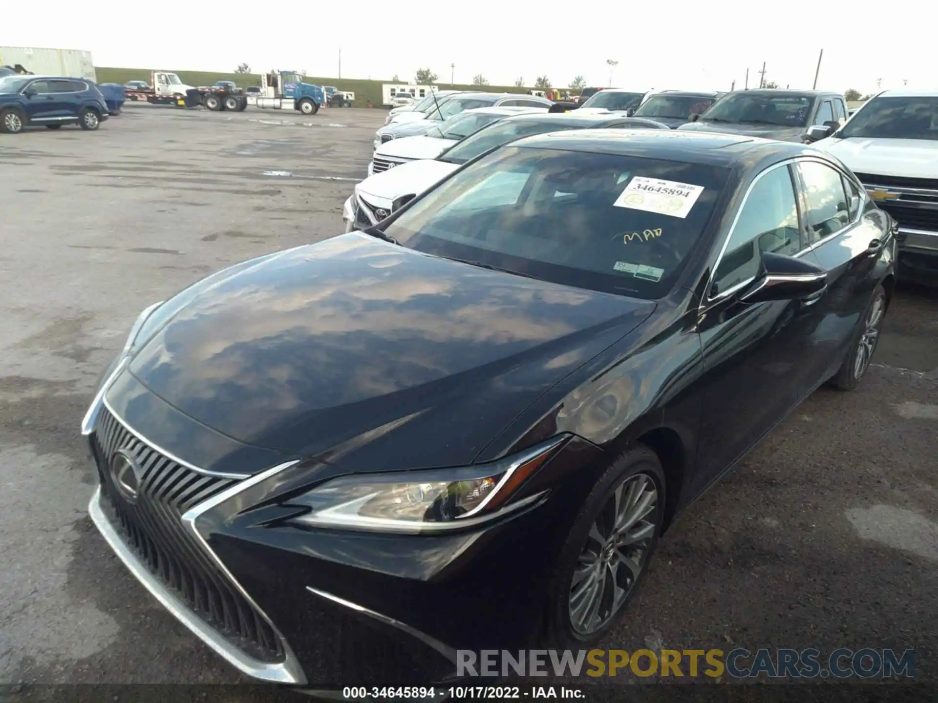 2 Photograph of a damaged car 58ABZ1B16KU039606 LEXUS ES 2019