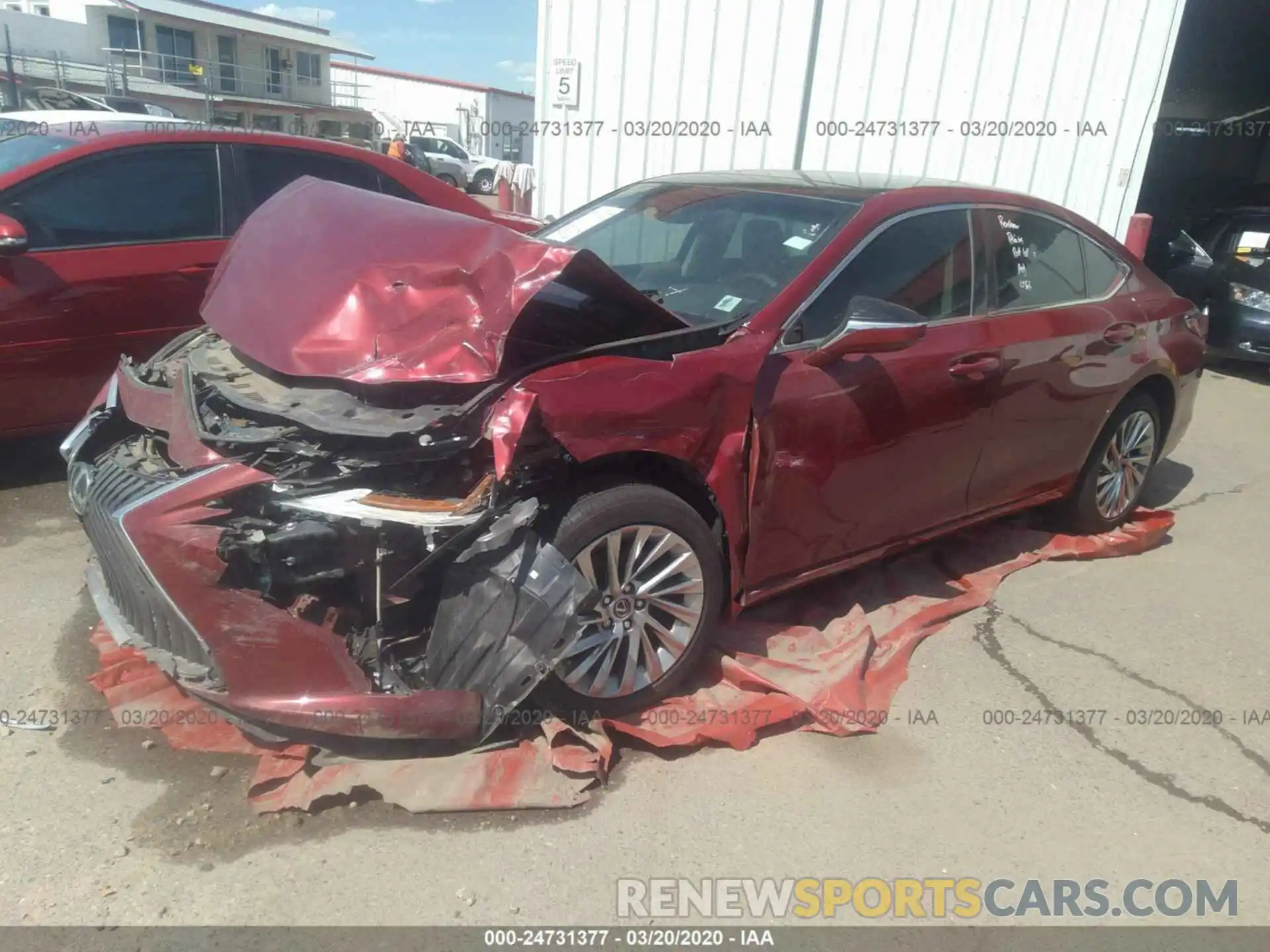 2 Photograph of a damaged car 58ABZ1B17KU019767 LEXUS ES 2019