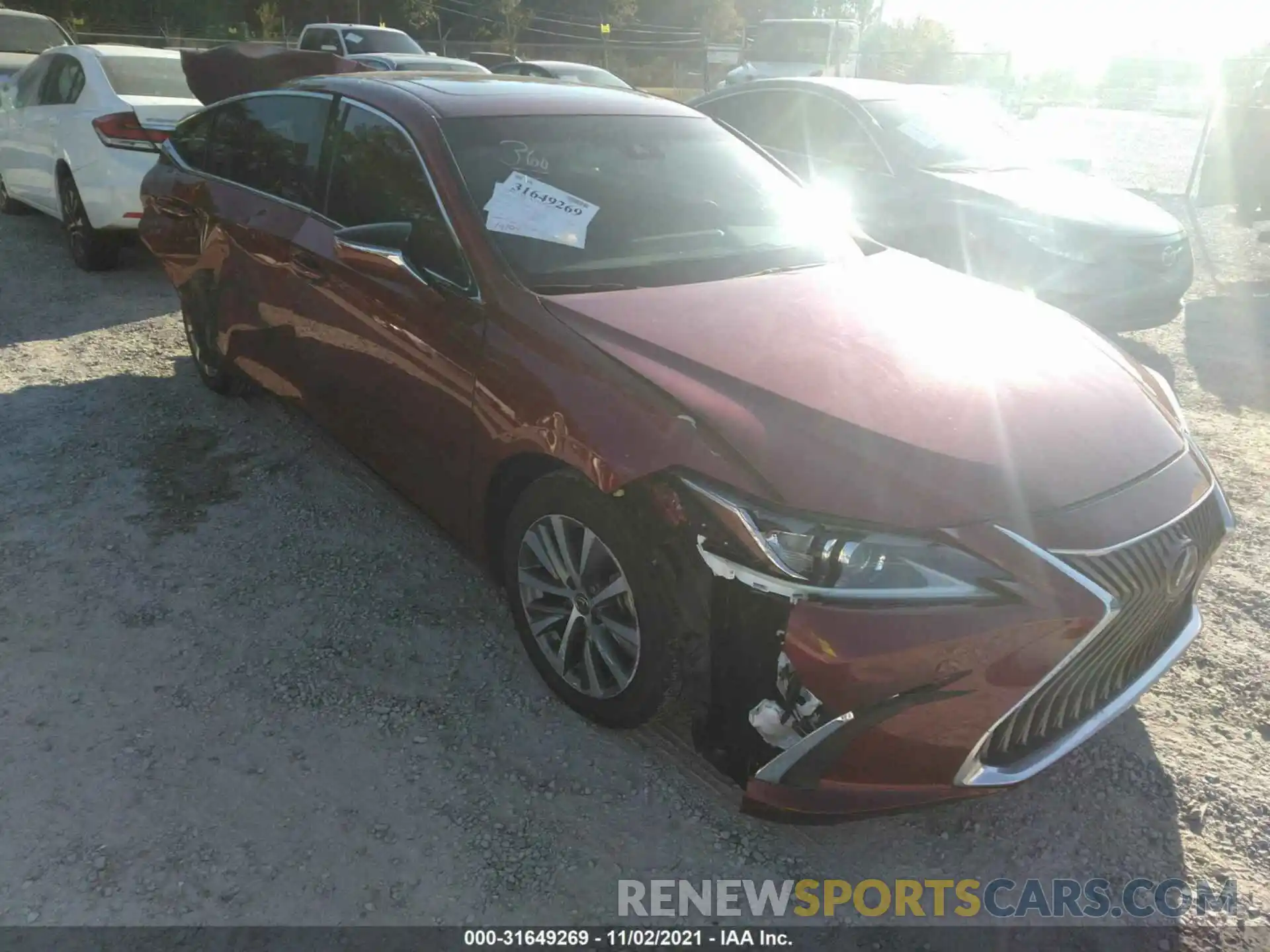 1 Photograph of a damaged car 58ABZ1B17KU027643 LEXUS ES 2019