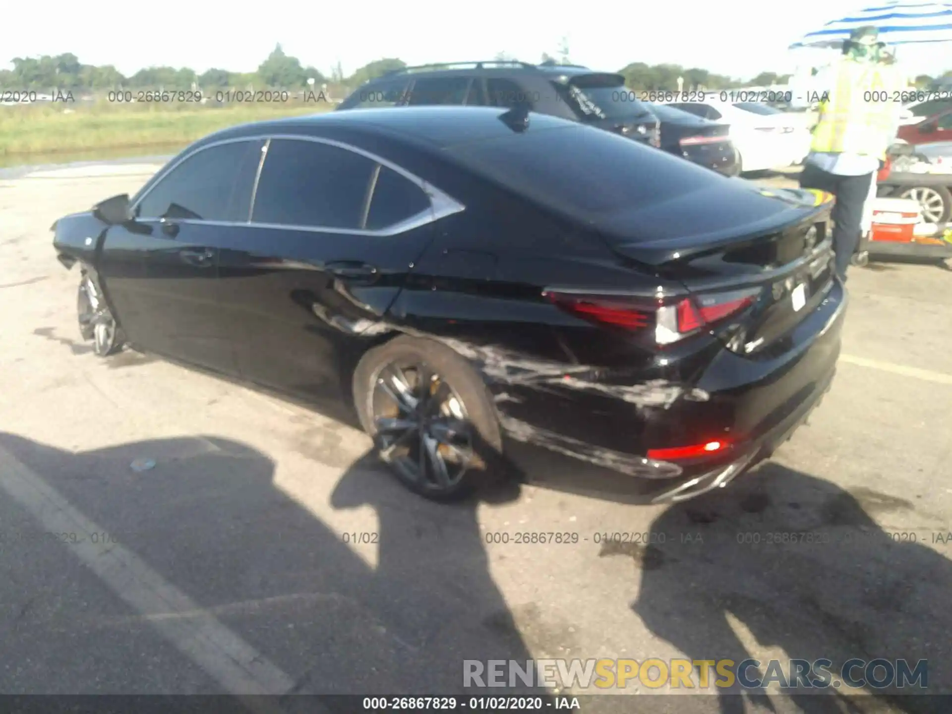 3 Photograph of a damaged car 58ABZ1B19KU007281 LEXUS ES 2019