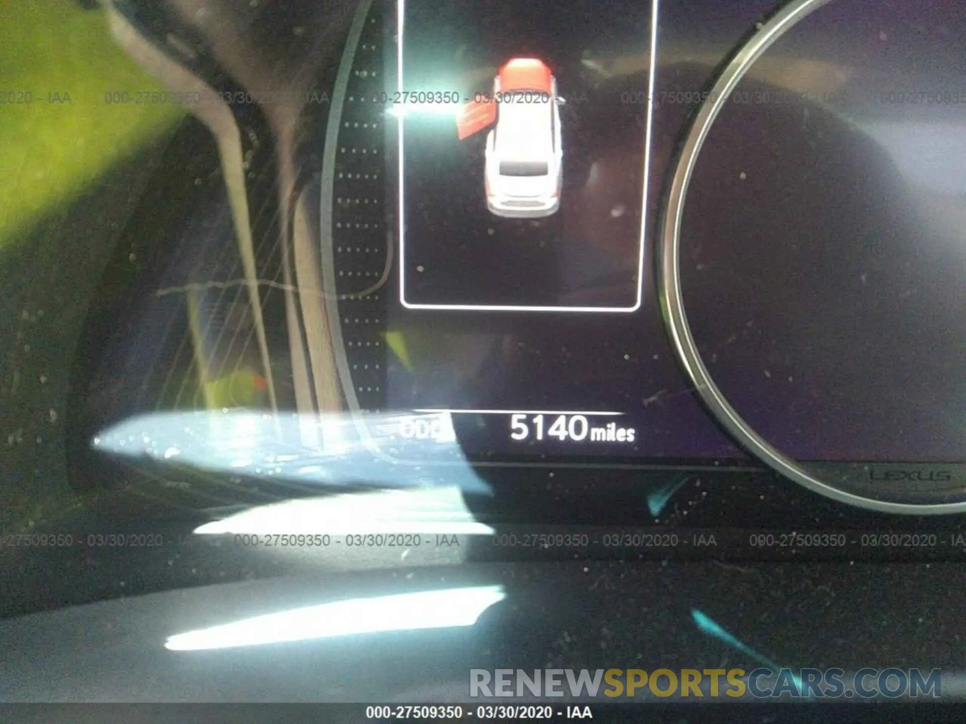 7 Photograph of a damaged car 58ABZ1B19KU016644 LEXUS ES 2019