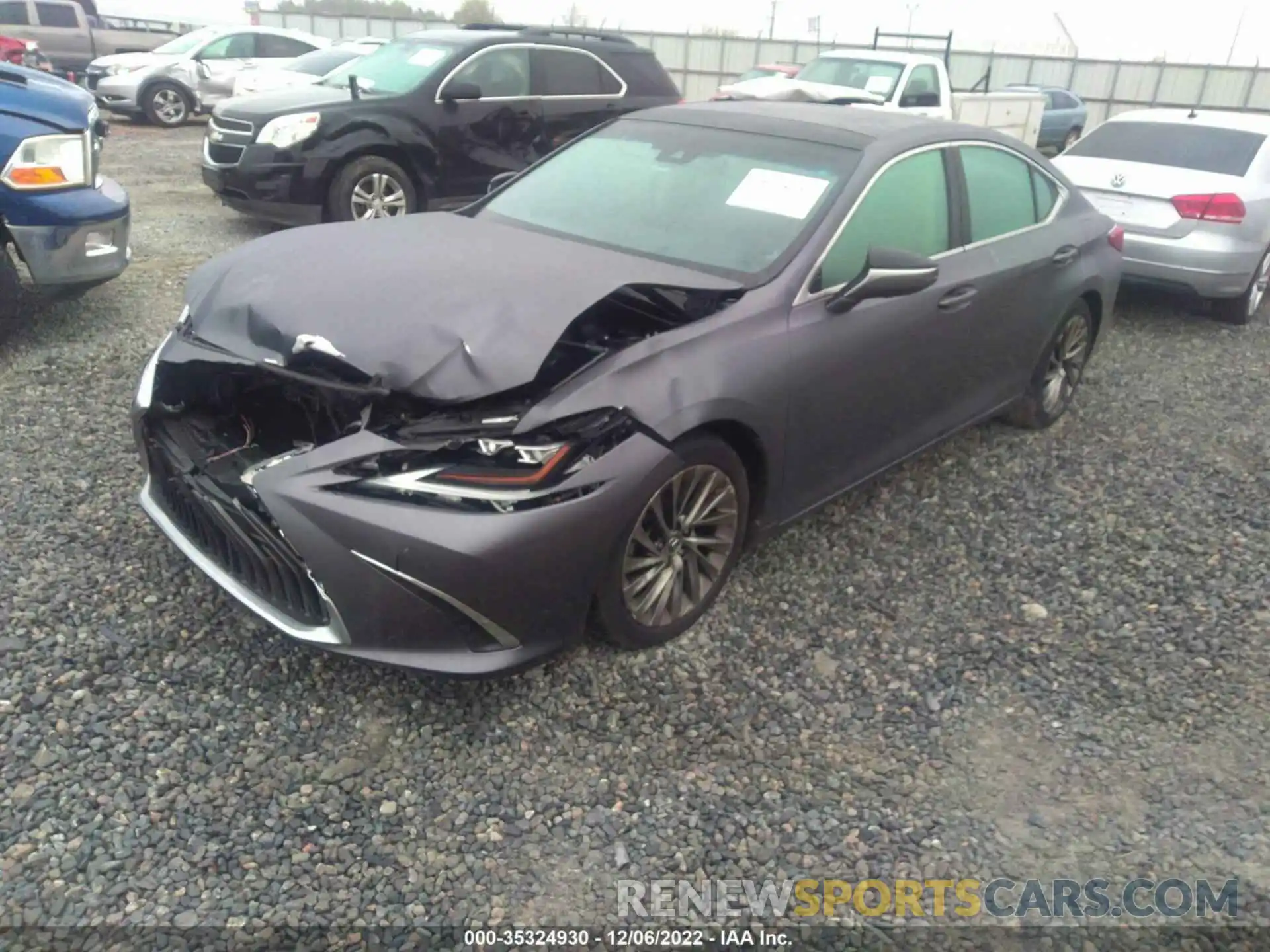 2 Photograph of a damaged car 58ABZ1B19KU029779 LEXUS ES 2019