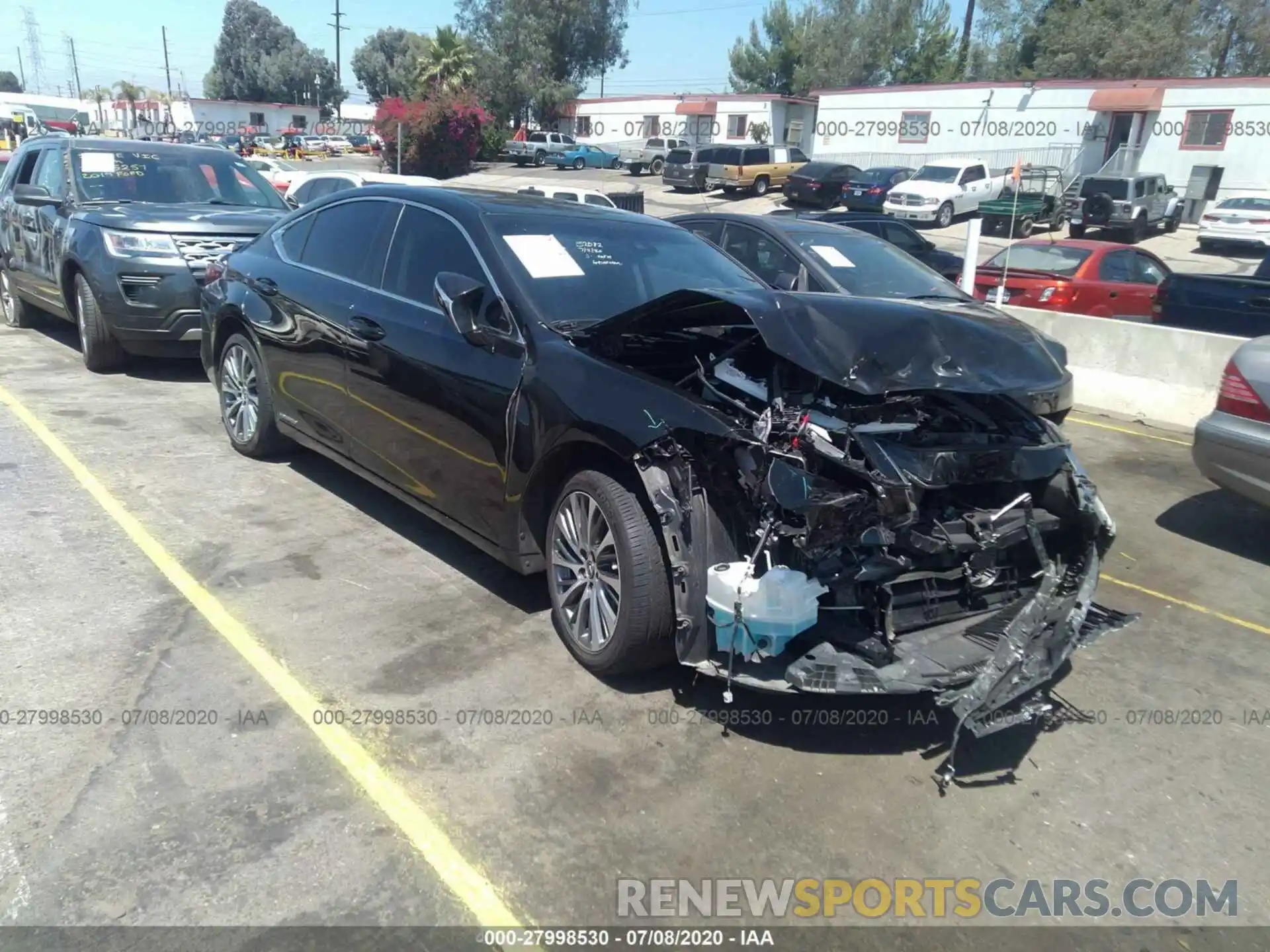 1 Photograph of a damaged car JTHB21B13K2022997 LEXUS ES 2019