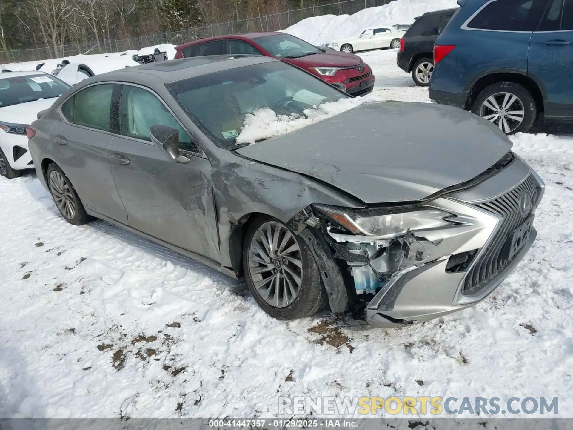 1 Photograph of a damaged car JTHB21B14K2006405 LEXUS ES 2019