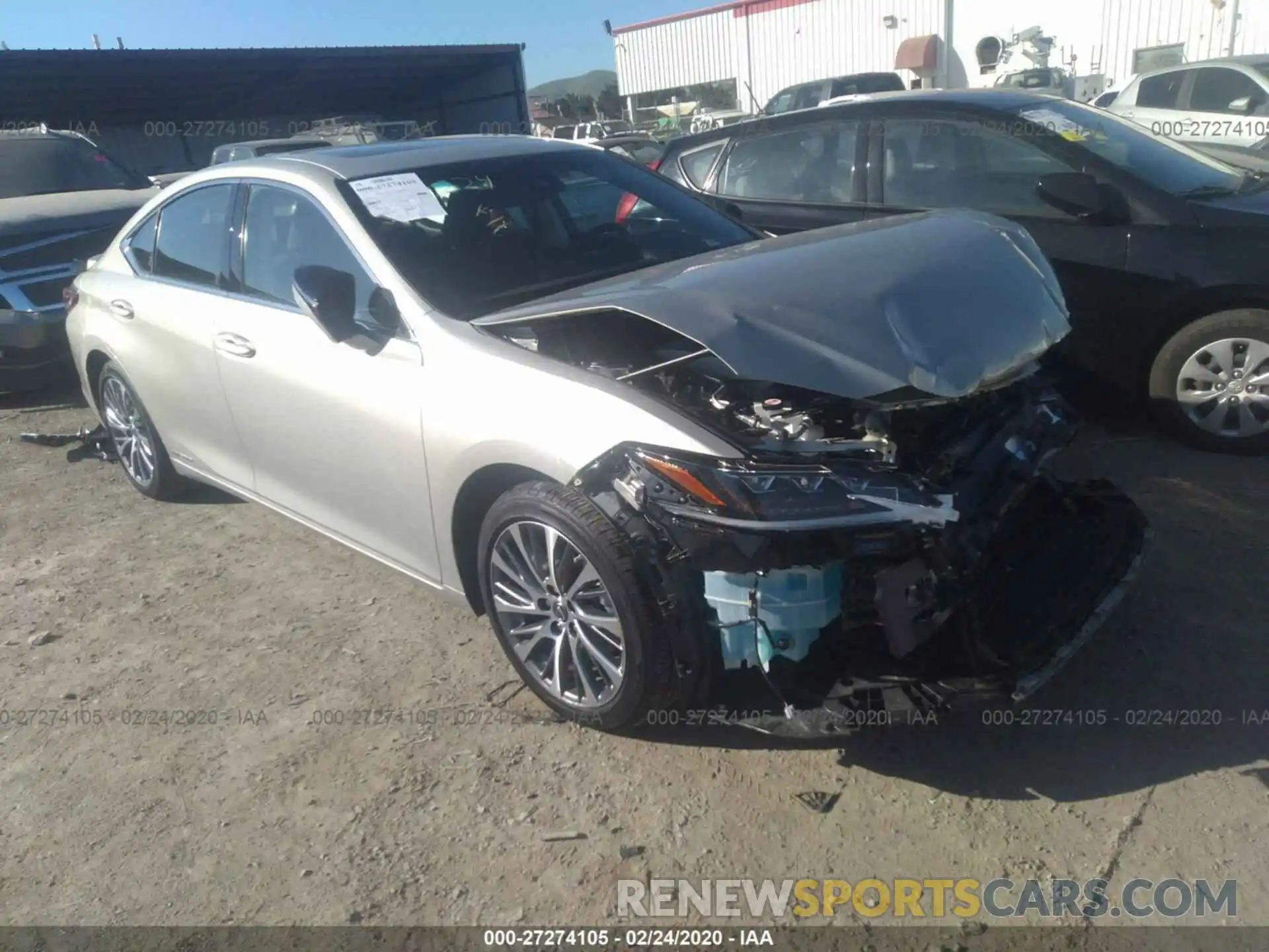 1 Photograph of a damaged car JTHB21B16K2023030 LEXUS ES 2019