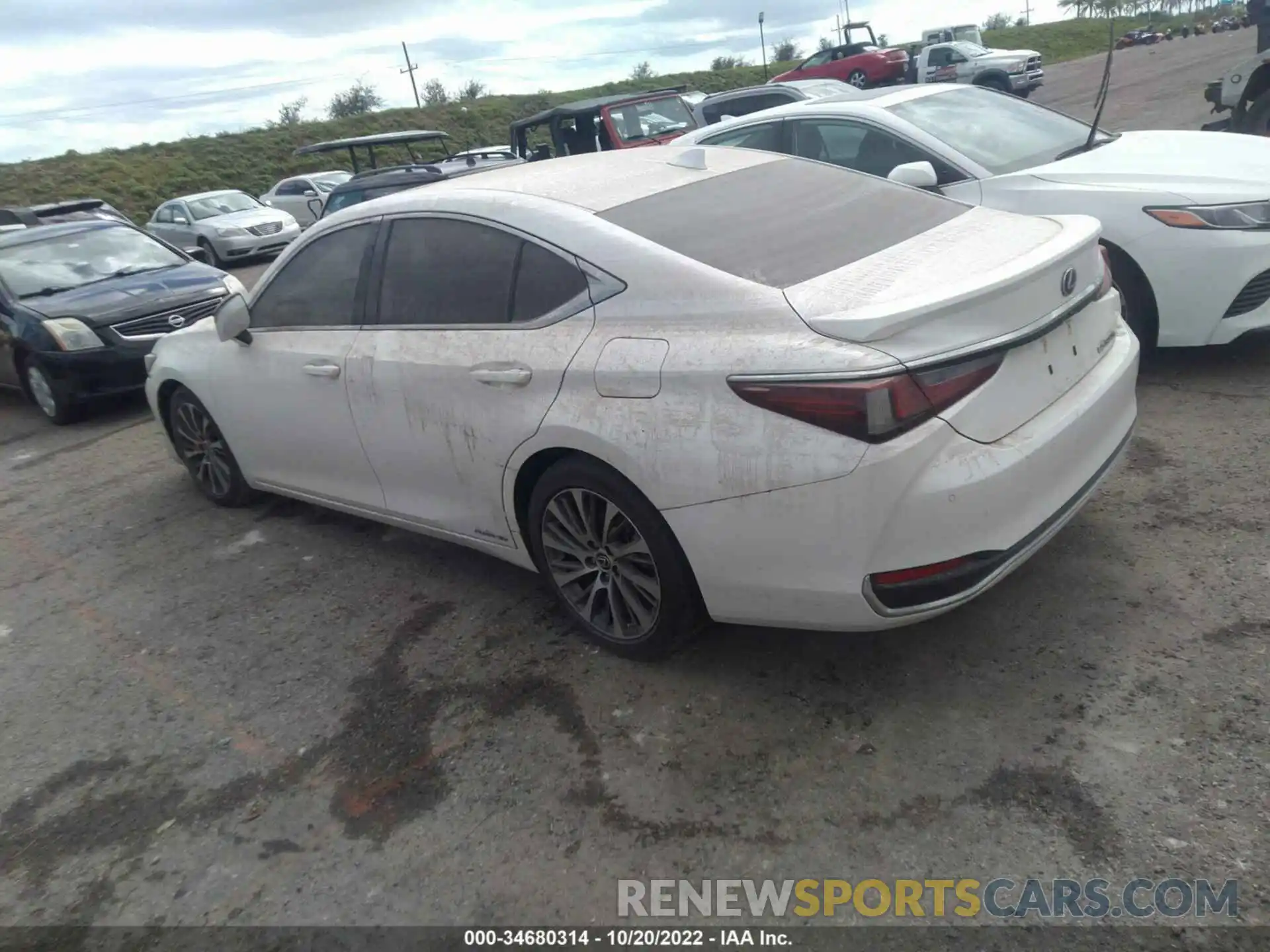 3 Photograph of a damaged car JTHB21B17K2001120 LEXUS ES 2019