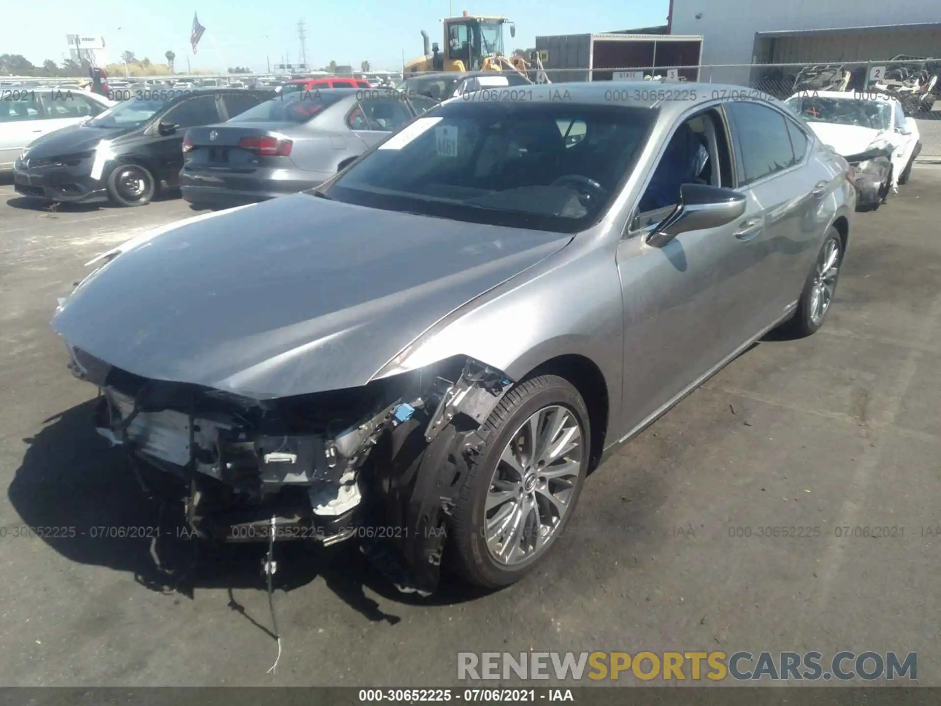 2 Photograph of a damaged car JTHB21B17K2041715 LEXUS ES 2019