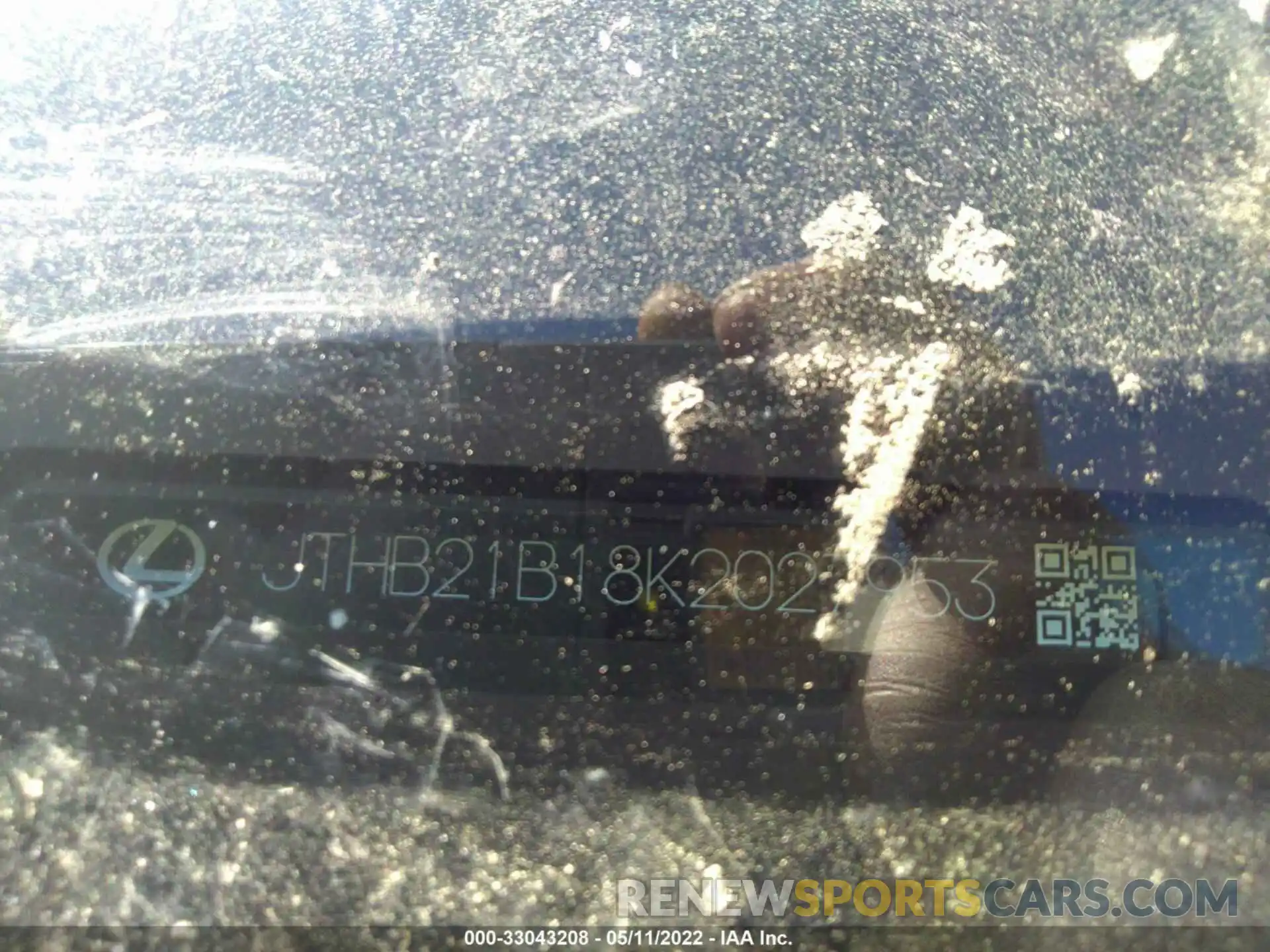 9 Photograph of a damaged car JTHB21B18K2027953 LEXUS ES 2019