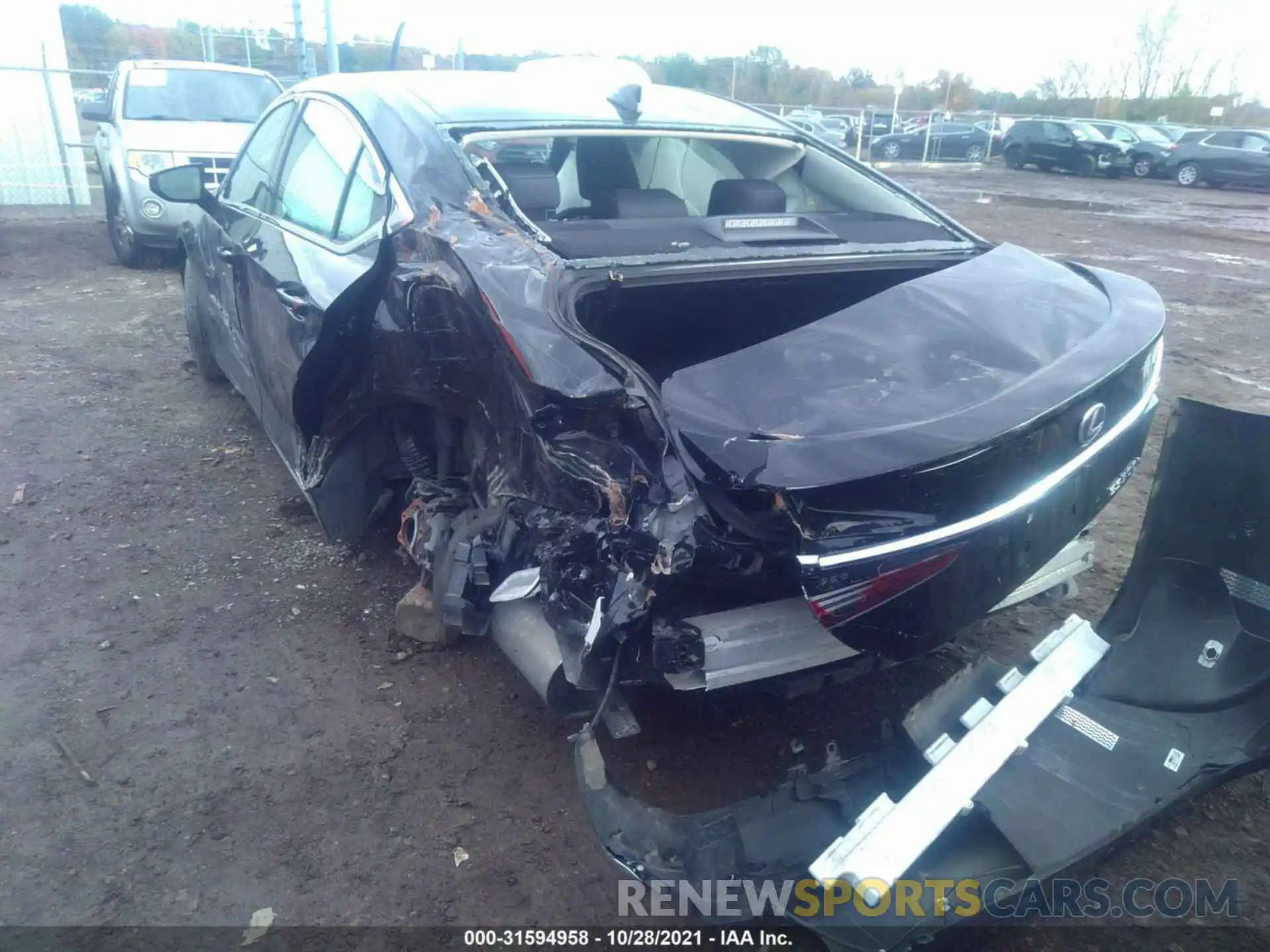 3 Photograph of a damaged car JTHB21B18K2032618 LEXUS ES 2019