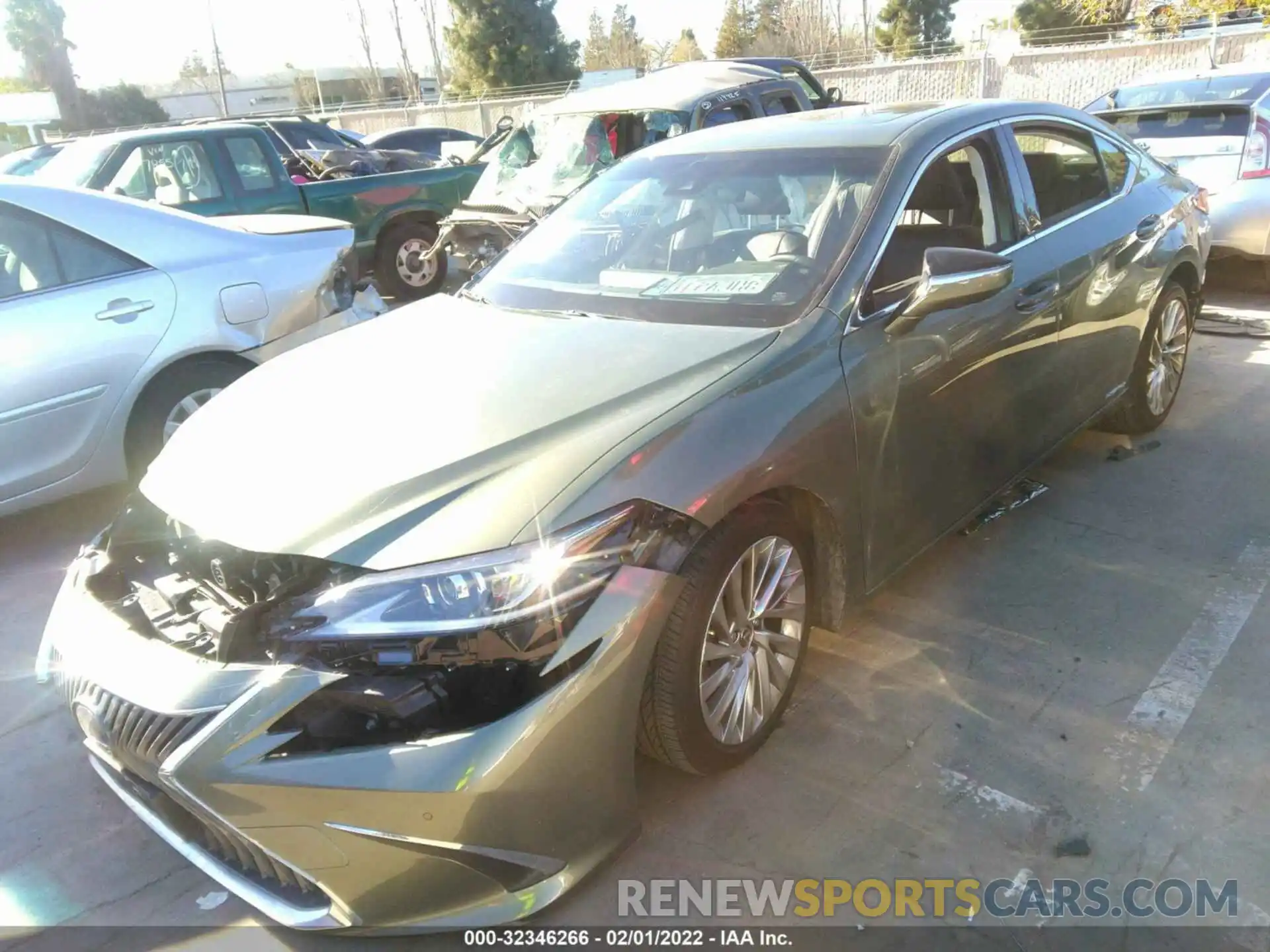 2 Photograph of a damaged car JTHB21B19K2022714 LEXUS ES 2019