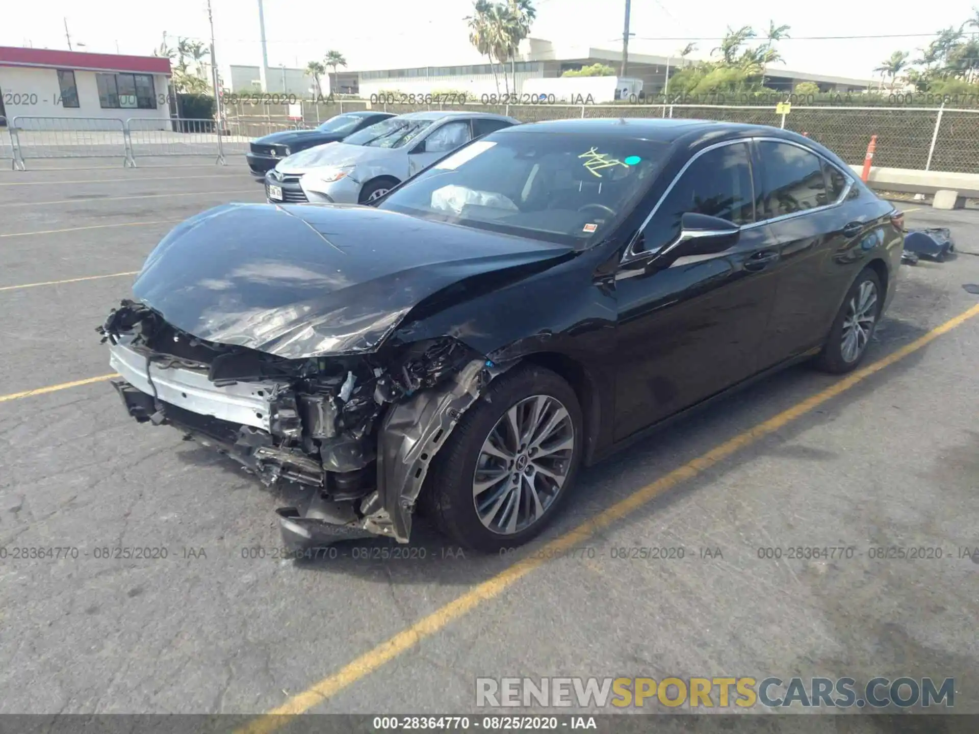 2 Photograph of a damaged car JTHBZ1B14K2004312 LEXUS ES 2019