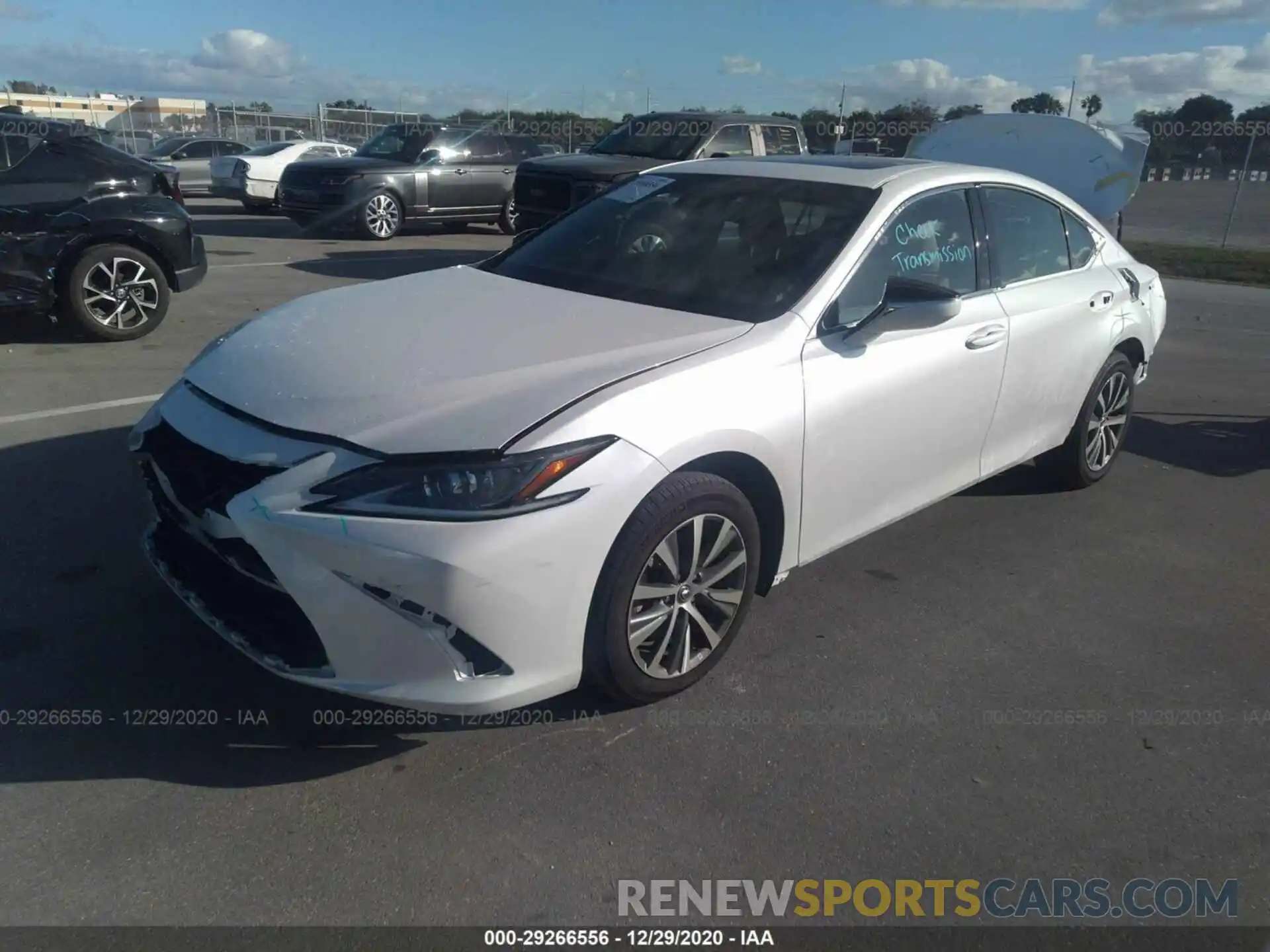 2 Photograph of a damaged car 58ACZ1B14LU053638 LEXUS ES 2020