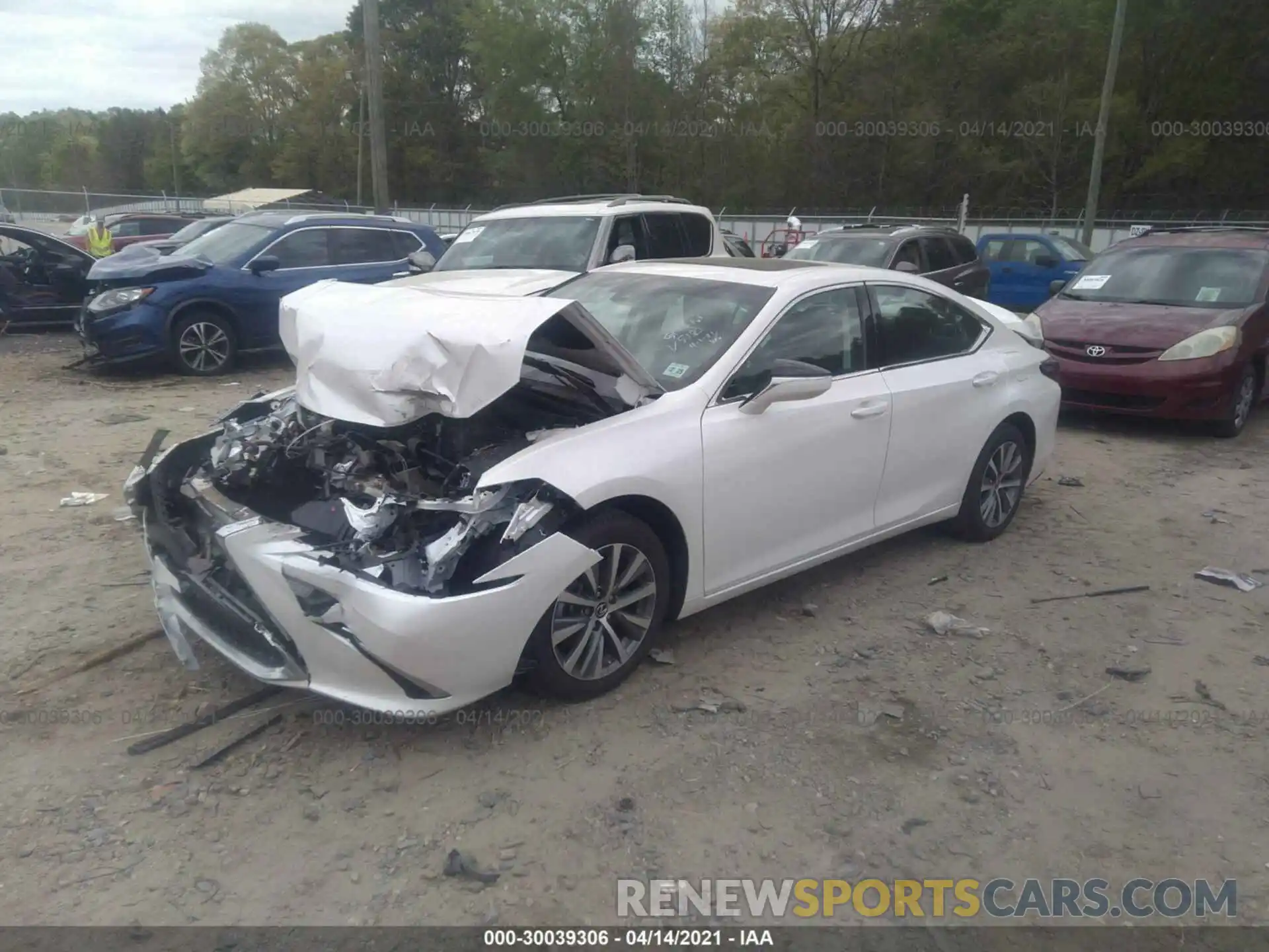 2 Photograph of a damaged car 58ACZ1B1XLU055183 LEXUS ES 2020