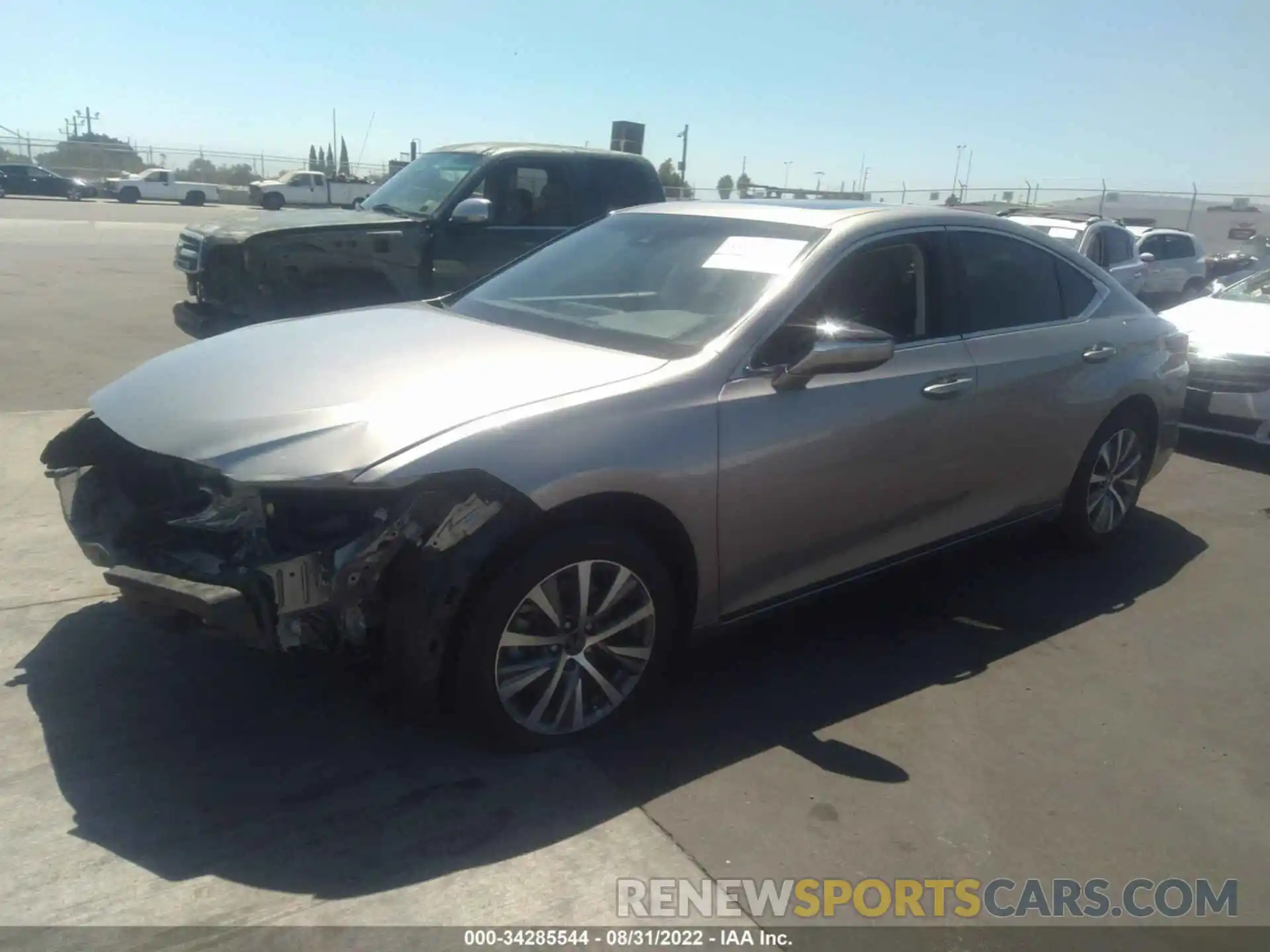 2 Photograph of a damaged car 58ACZ1B1XLU070590 LEXUS ES 2020