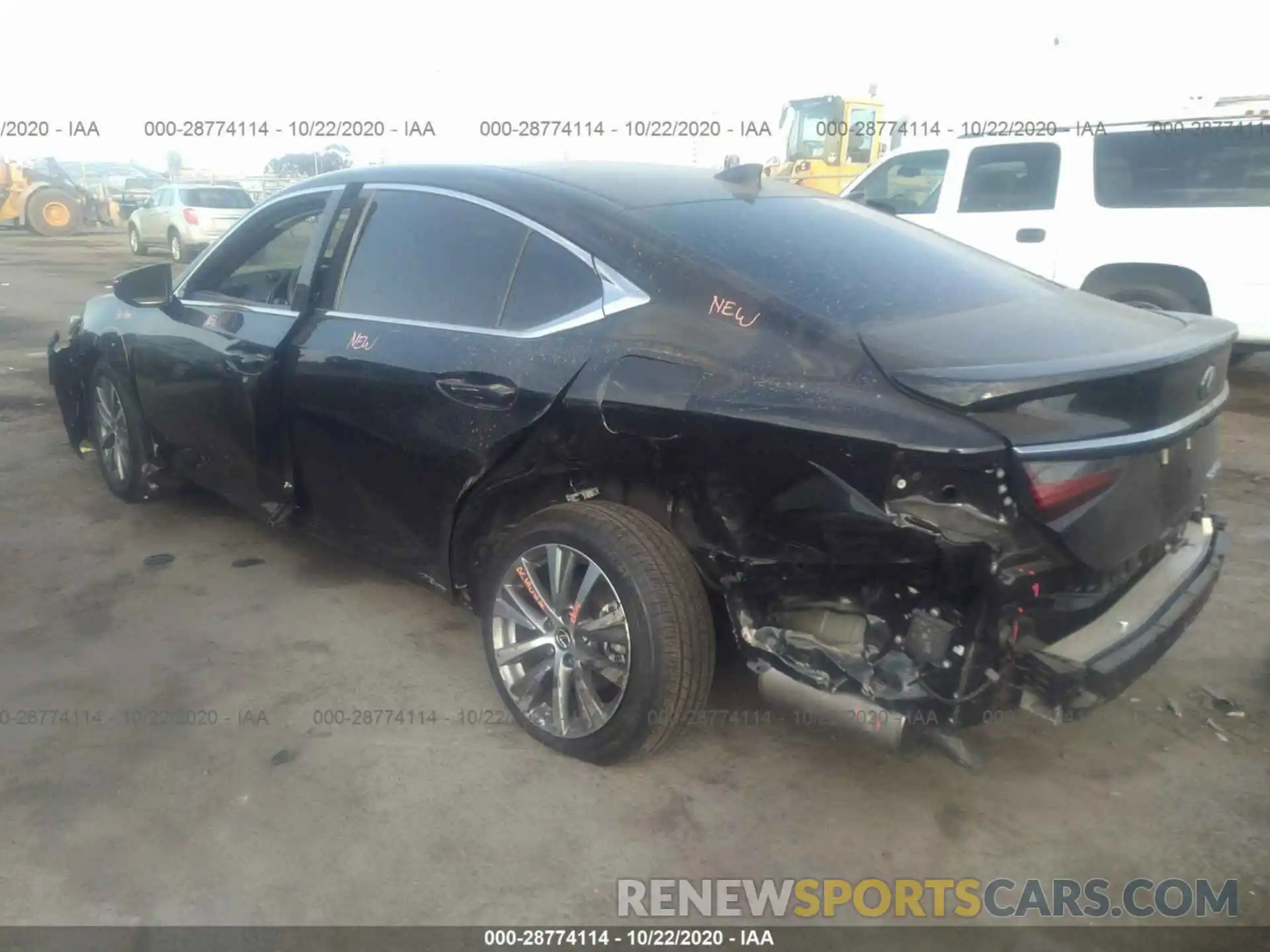 3 Photograph of a damaged car 58AD21B12LU009551 LEXUS ES 2020