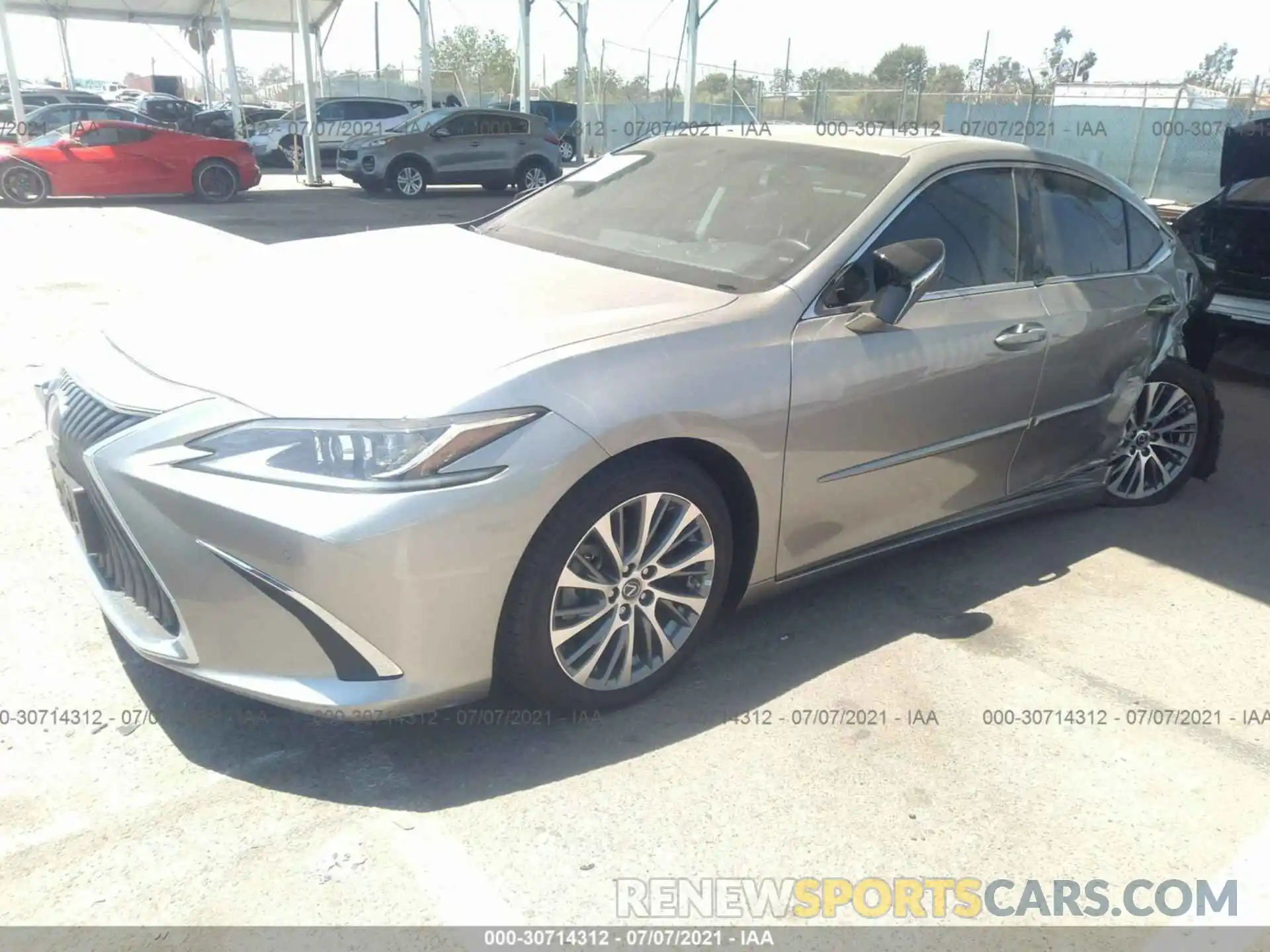 2 Photograph of a damaged car 58AD21B18LU009795 LEXUS ES 2020