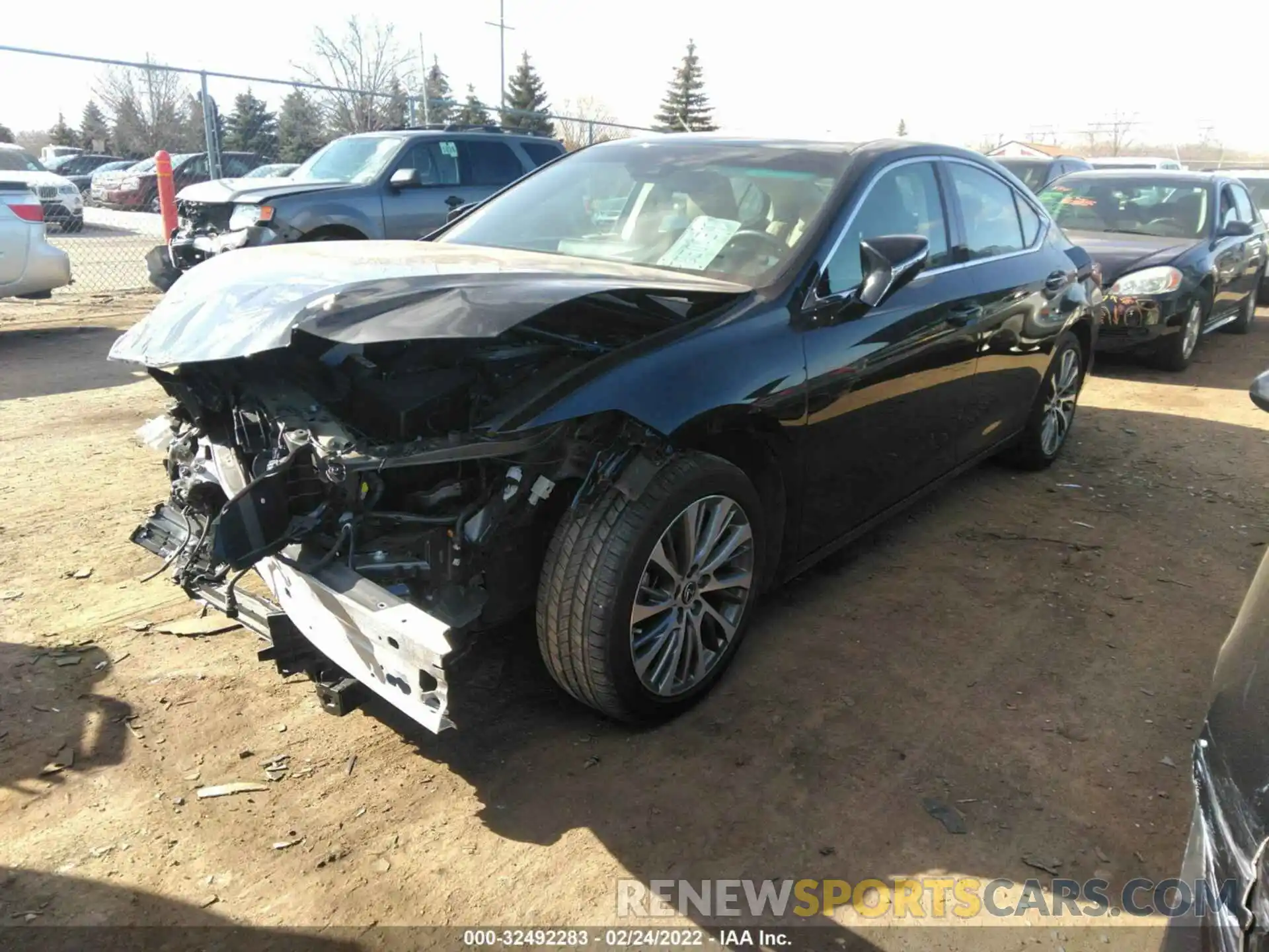 2 Photograph of a damaged car 58ADZ1B10LU079531 LEXUS ES 2020