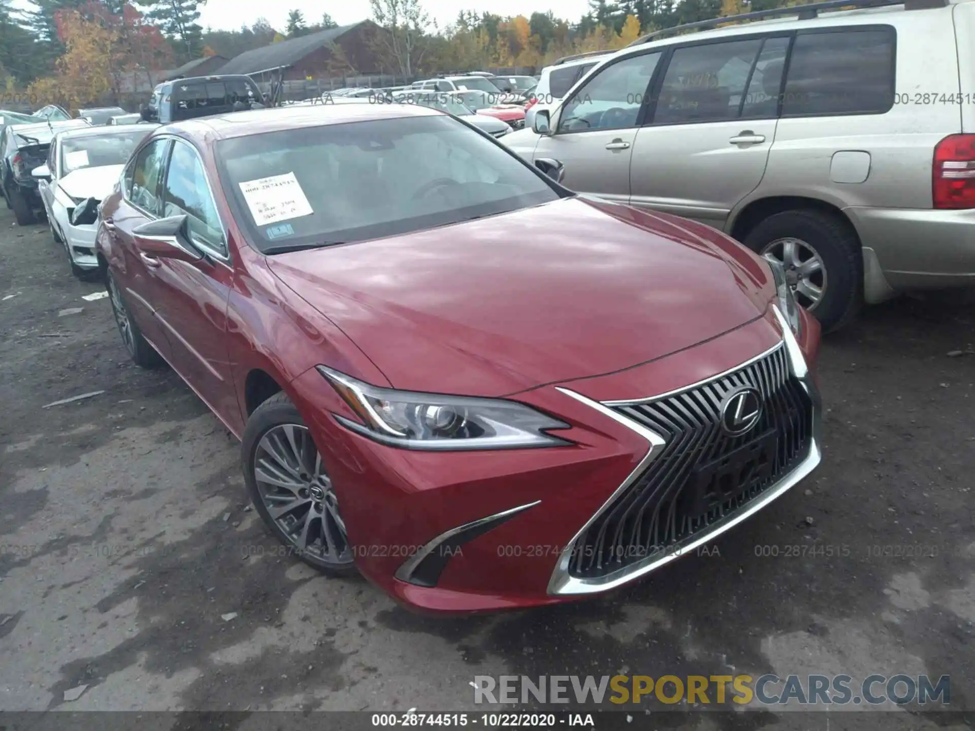 1 Photograph of a damaged car 58ADZ1B13LU058978 LEXUS ES 2020