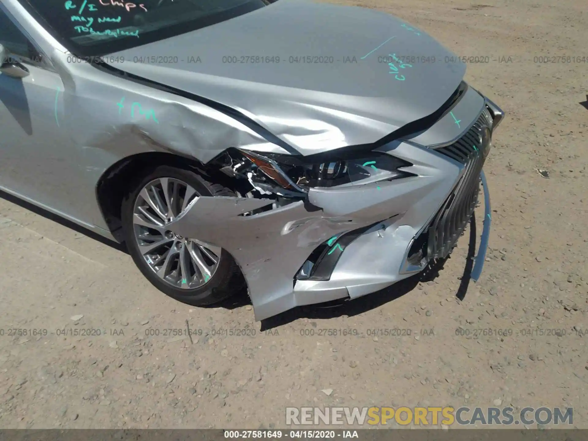 6 Photograph of a damaged car 58ADZ1B15LU057363 LEXUS ES 2020