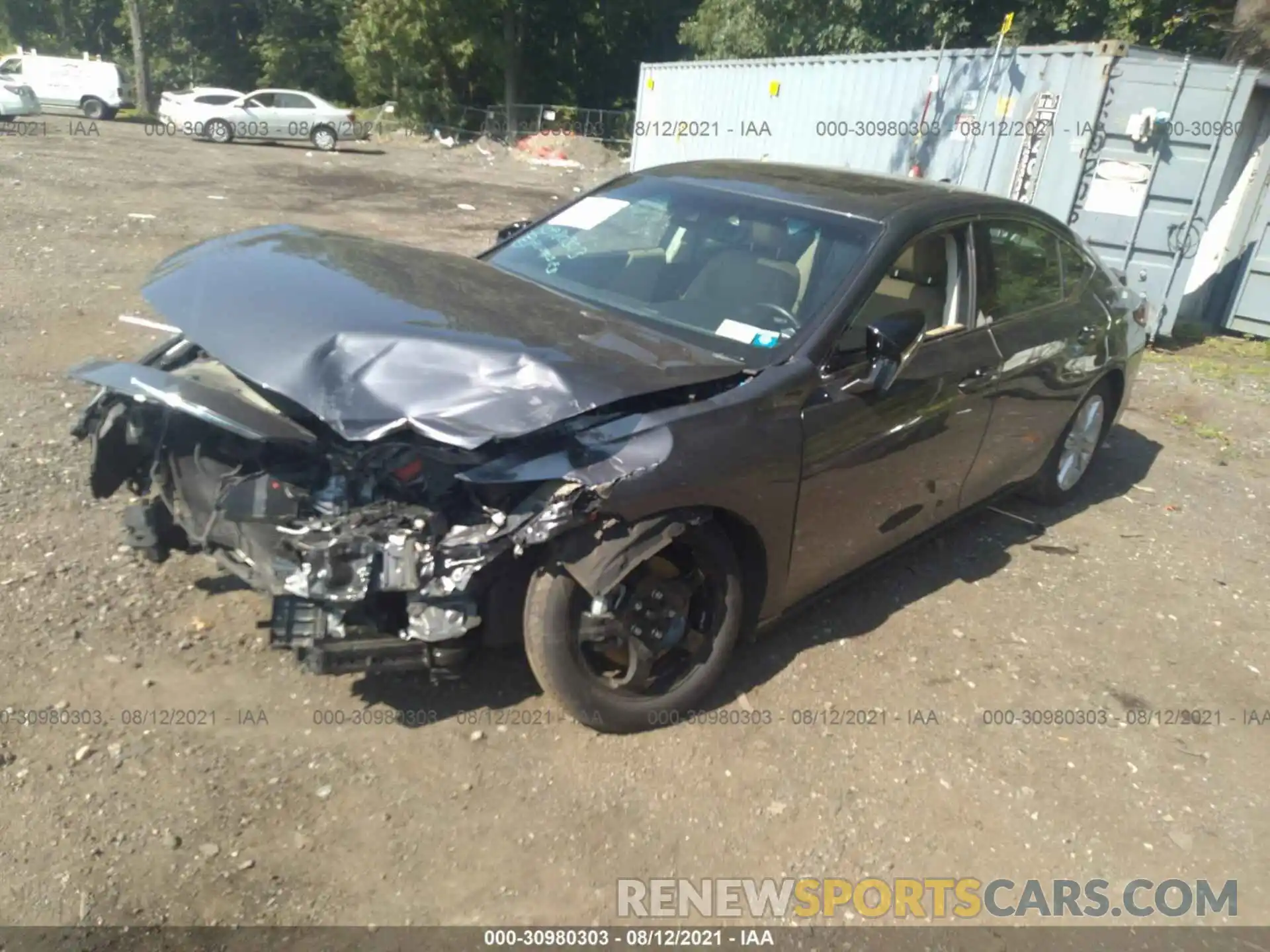 2 Photograph of a damaged car 58ADZ1B16LU075760 LEXUS ES 2020