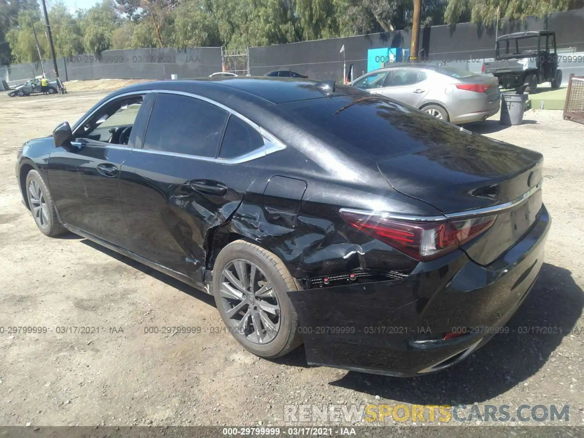 3 Photograph of a damaged car 58ADZ1B18LU055610 LEXUS ES 2020