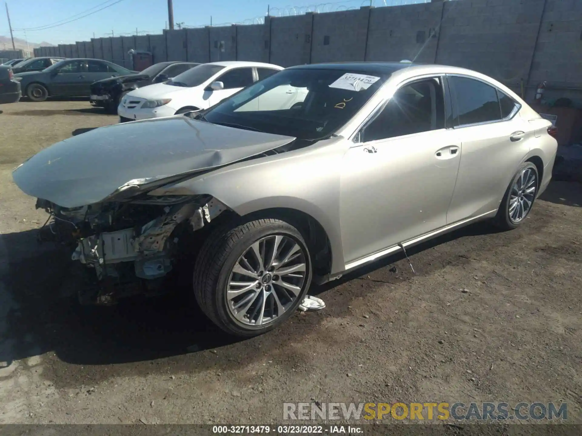 2 Photograph of a damaged car 58ADZ1B1XLU064843 LEXUS ES 2020