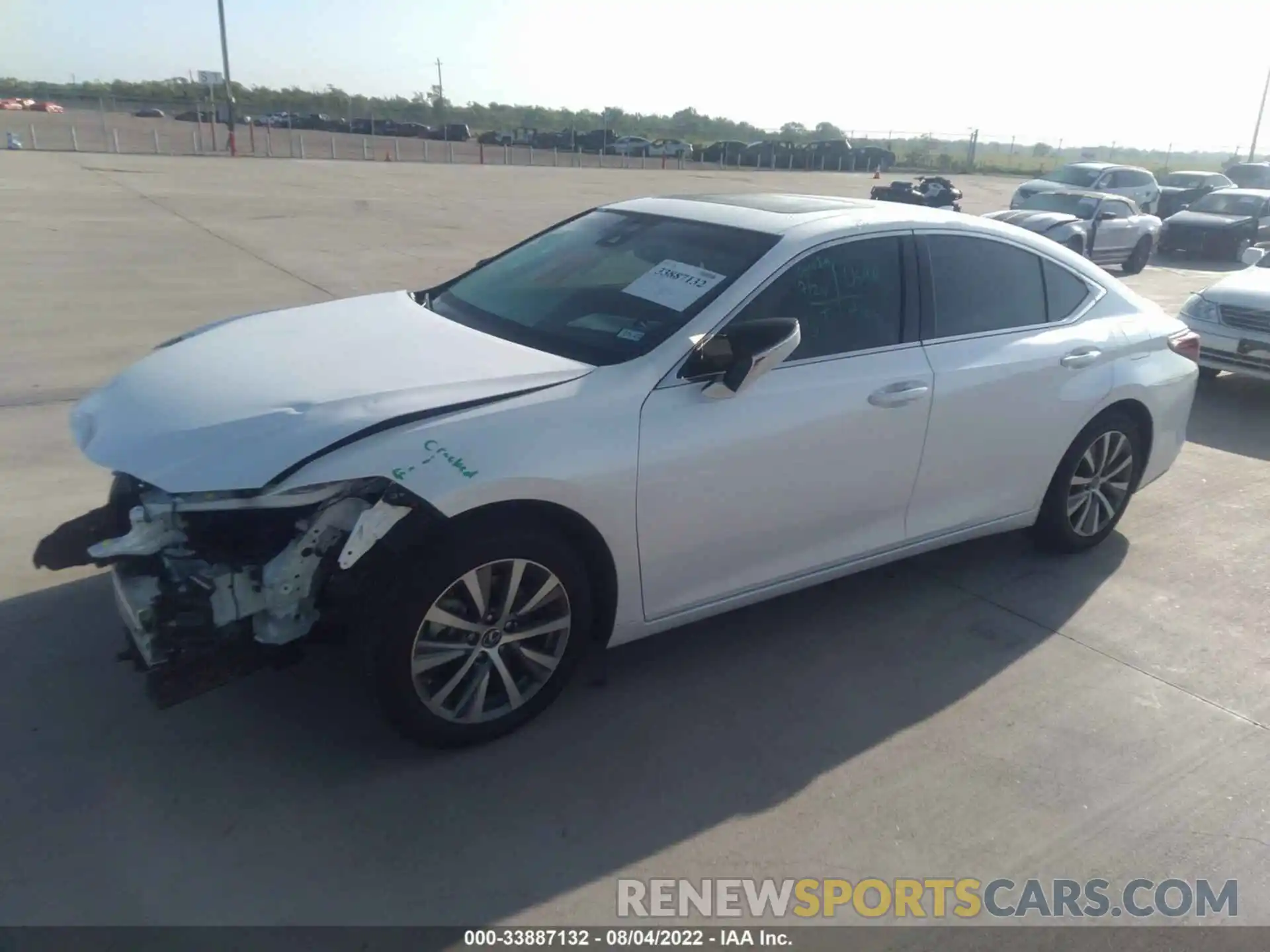 2 Photograph of a damaged car 58ADZ1B1XLU069539 LEXUS ES 2020