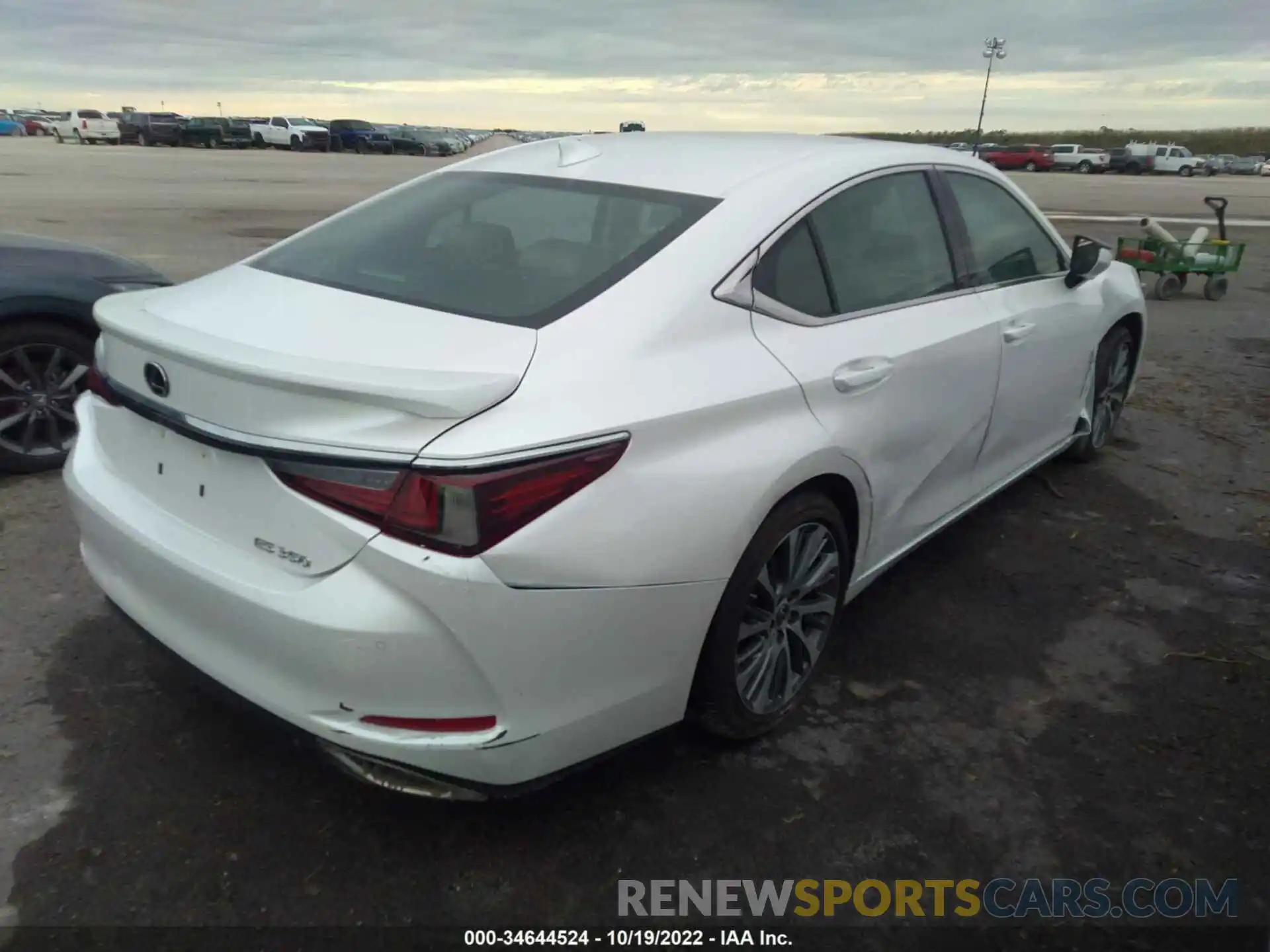 4 Photograph of a damaged car 58ADZ1B1XLU080766 LEXUS ES 2020