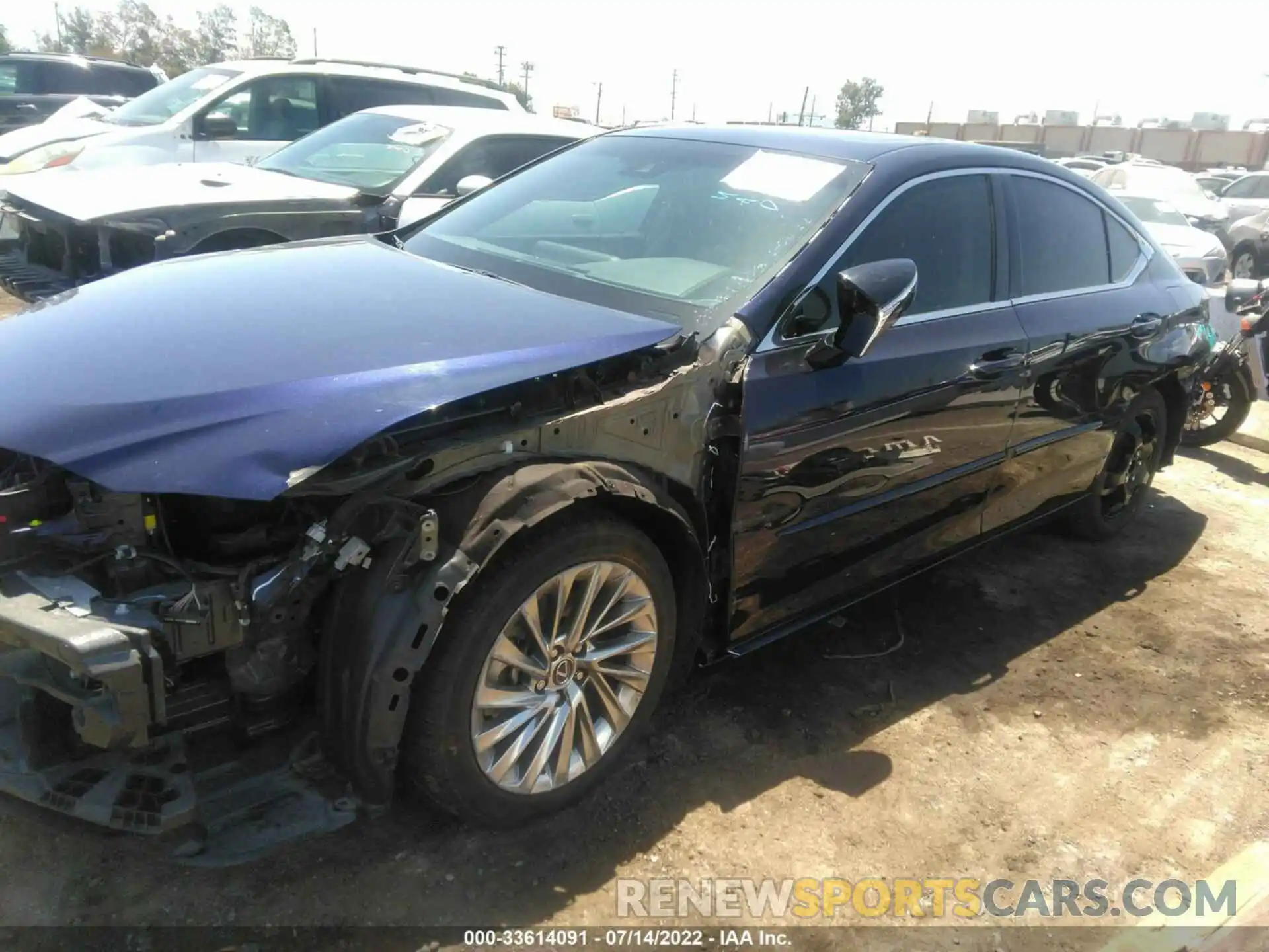 2 Photograph of a damaged car 58AEZ1B15LU056377 LEXUS ES 2020