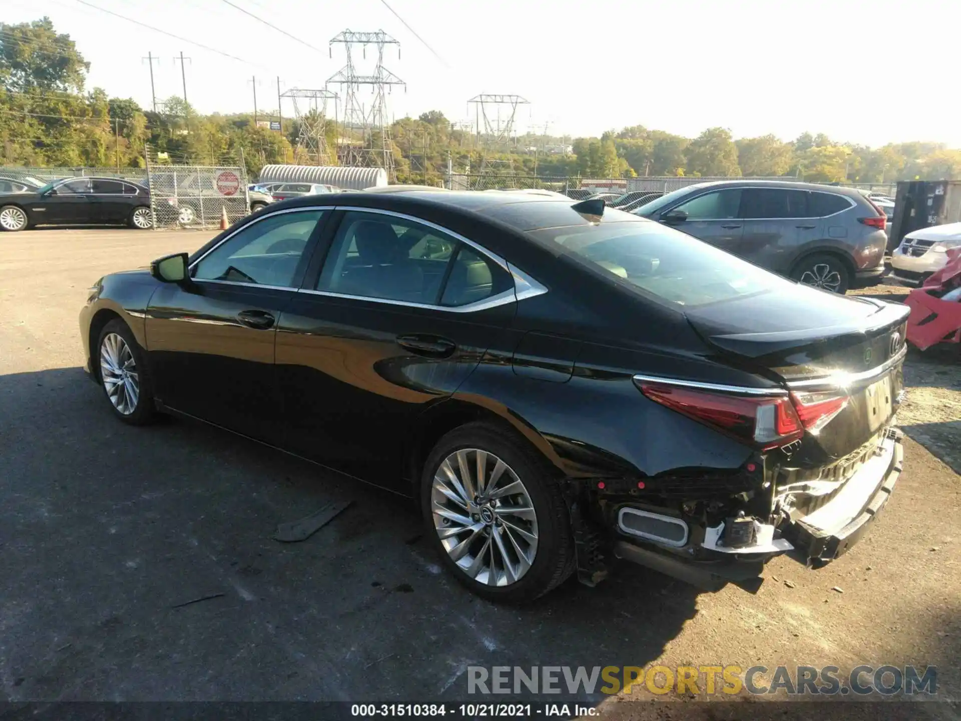 3 Photograph of a damaged car 58AEZ1B16LU059417 LEXUS ES 2020