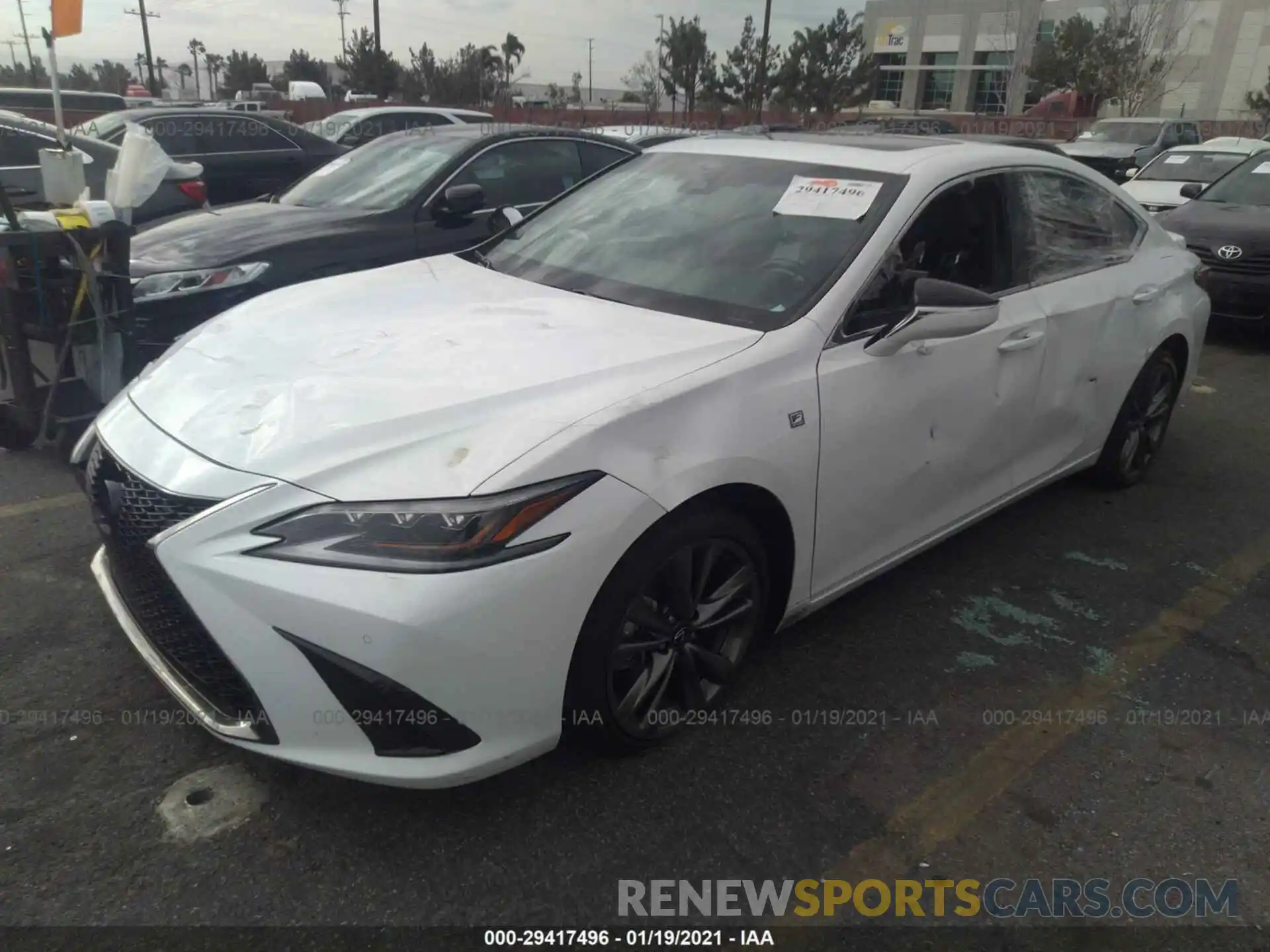 2 Photograph of a damaged car 58AGZ1B12LU054031 LEXUS ES 2020