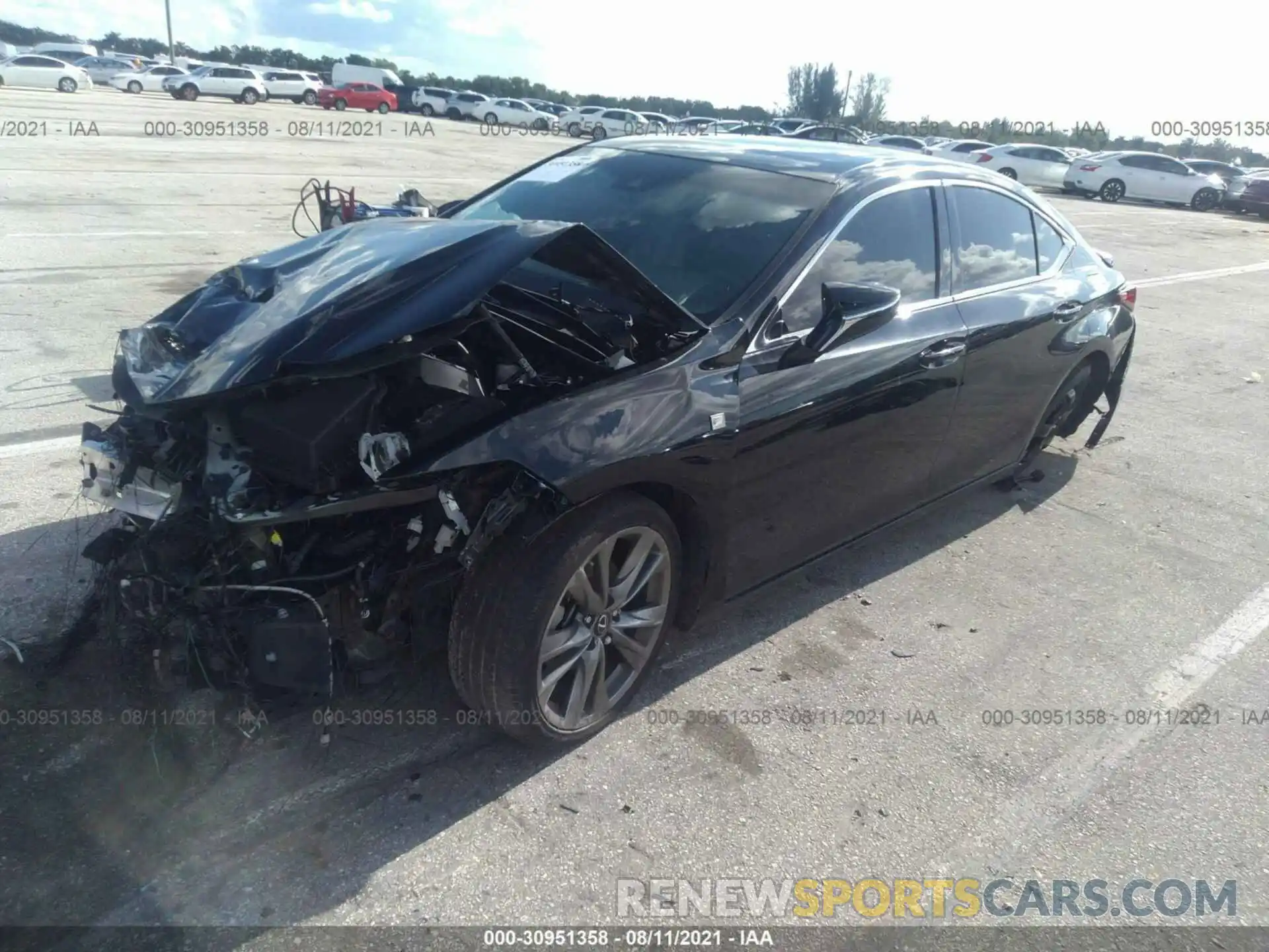 2 Photograph of a damaged car 58AGZ1B13LU068200 LEXUS ES 2020