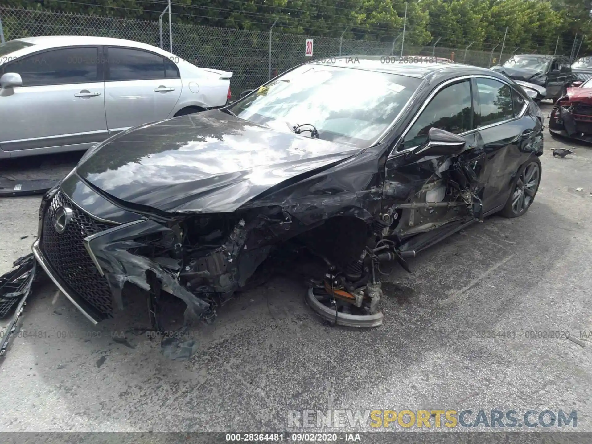 2 Photograph of a damaged car 58AGZ1B15LU065833 LEXUS ES 2020