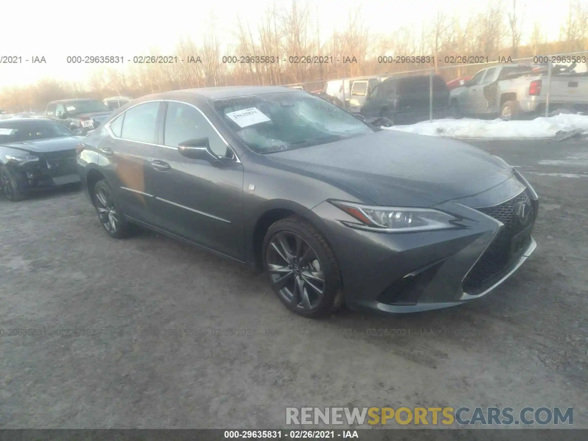 1 Photograph of a damaged car 58AGZ1B17LU051576 LEXUS ES 2020