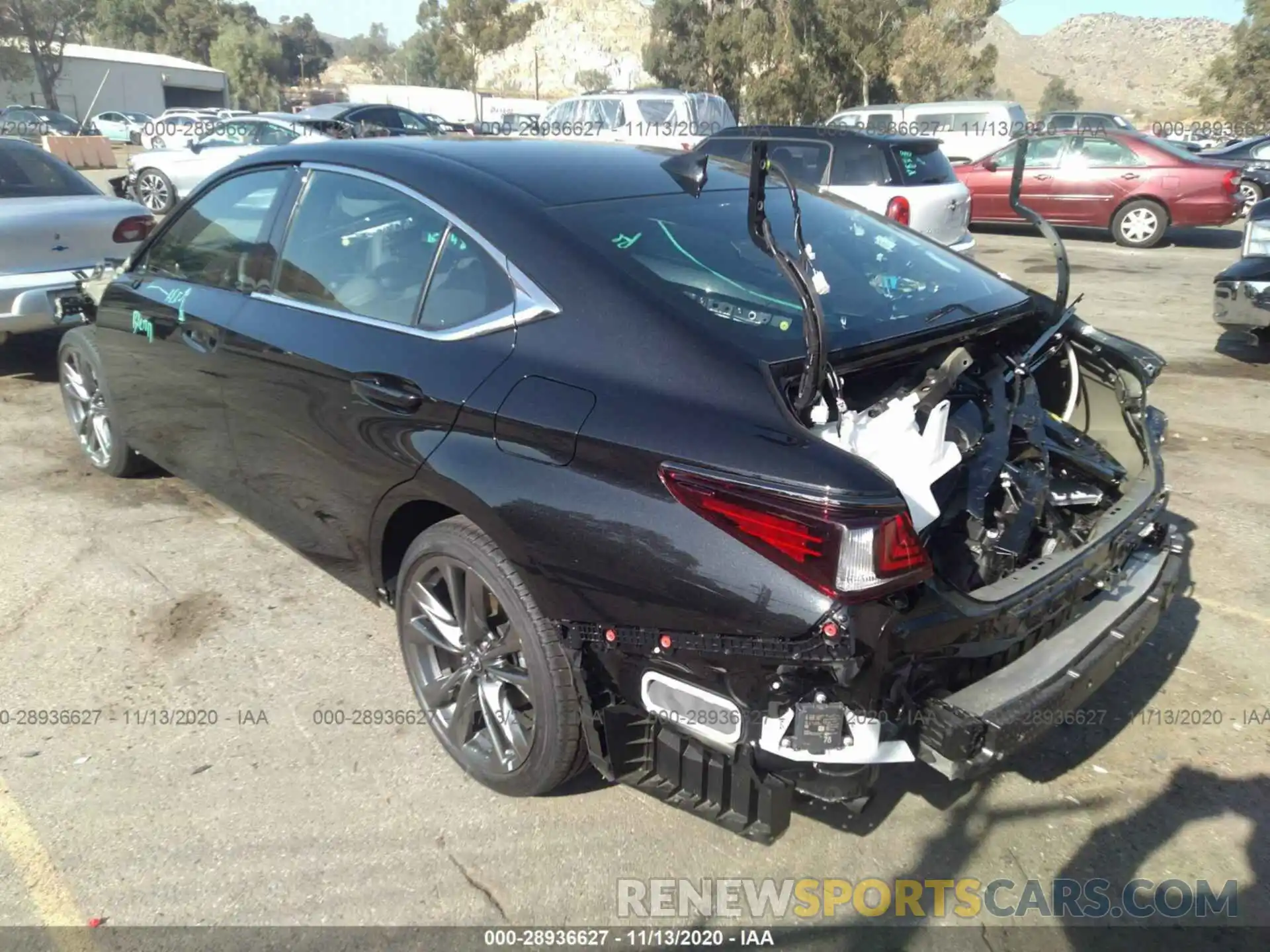 3 Photograph of a damaged car 58AGZ1B19LU080996 LEXUS ES 2020