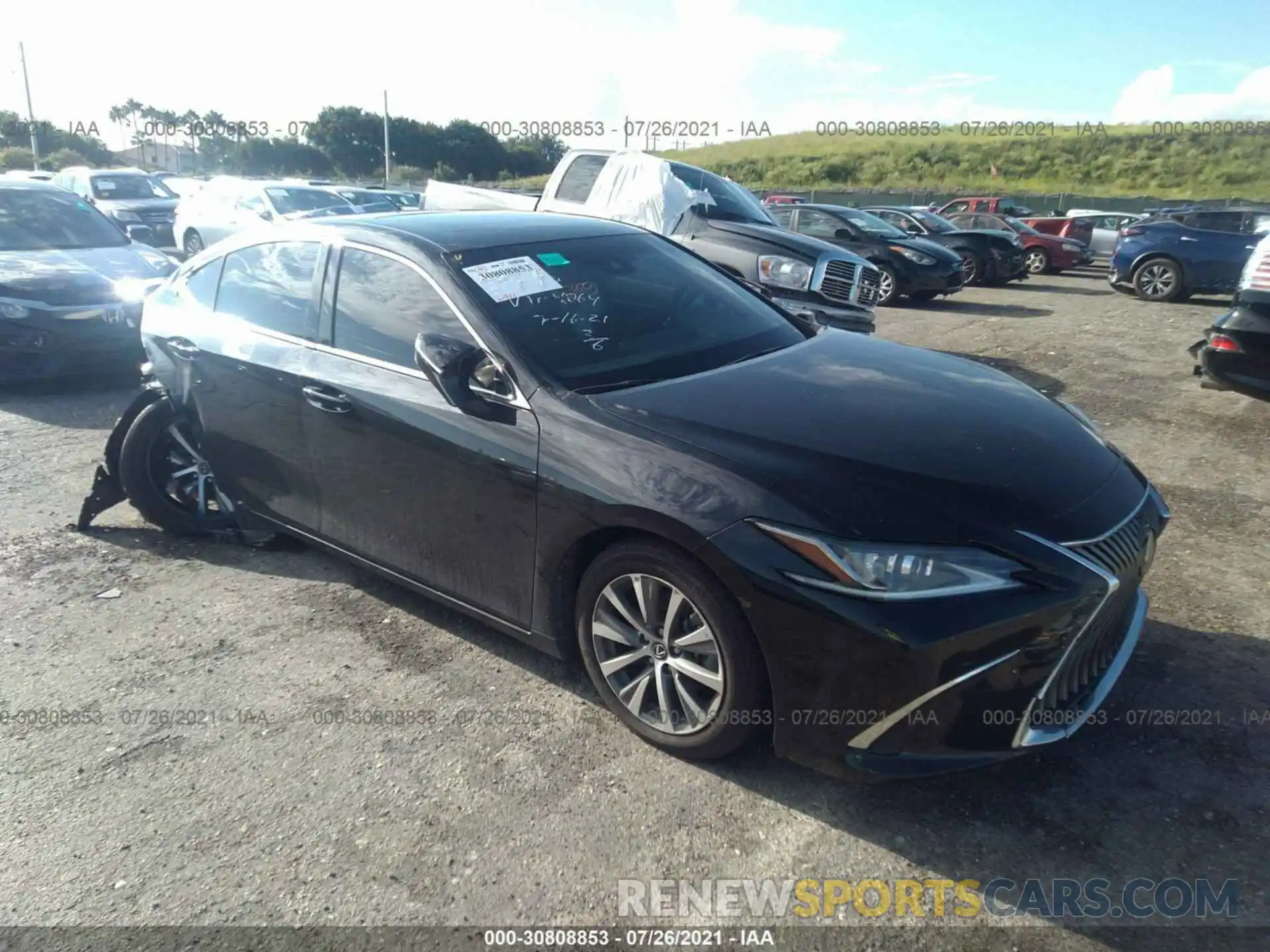 1 Photograph of a damaged car 58ACZ1B12MU084064 LEXUS ES 2021