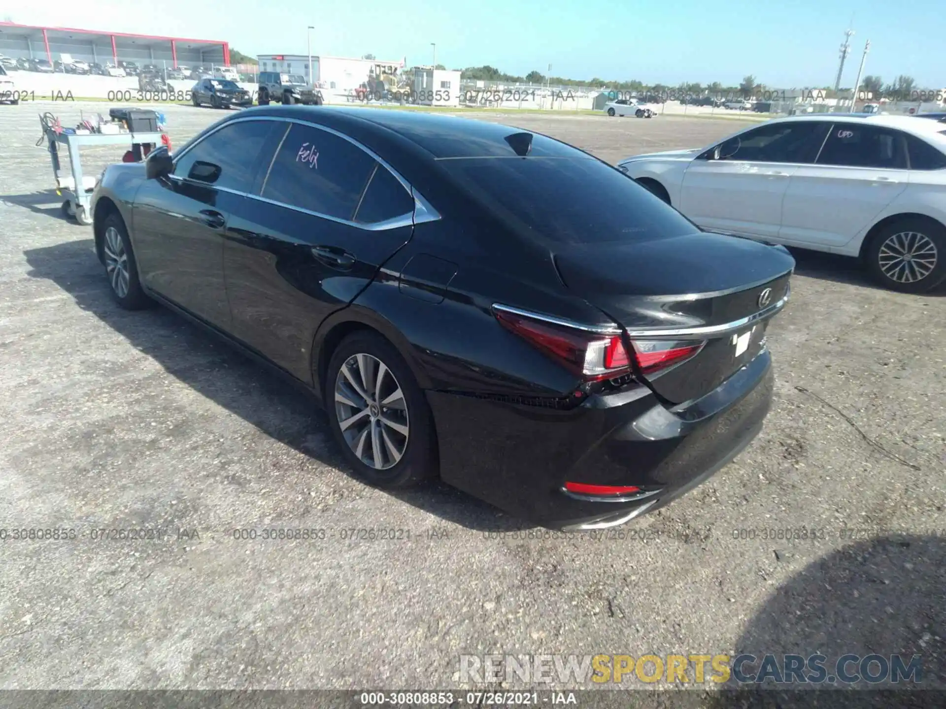 3 Photograph of a damaged car 58ACZ1B12MU084064 LEXUS ES 2021